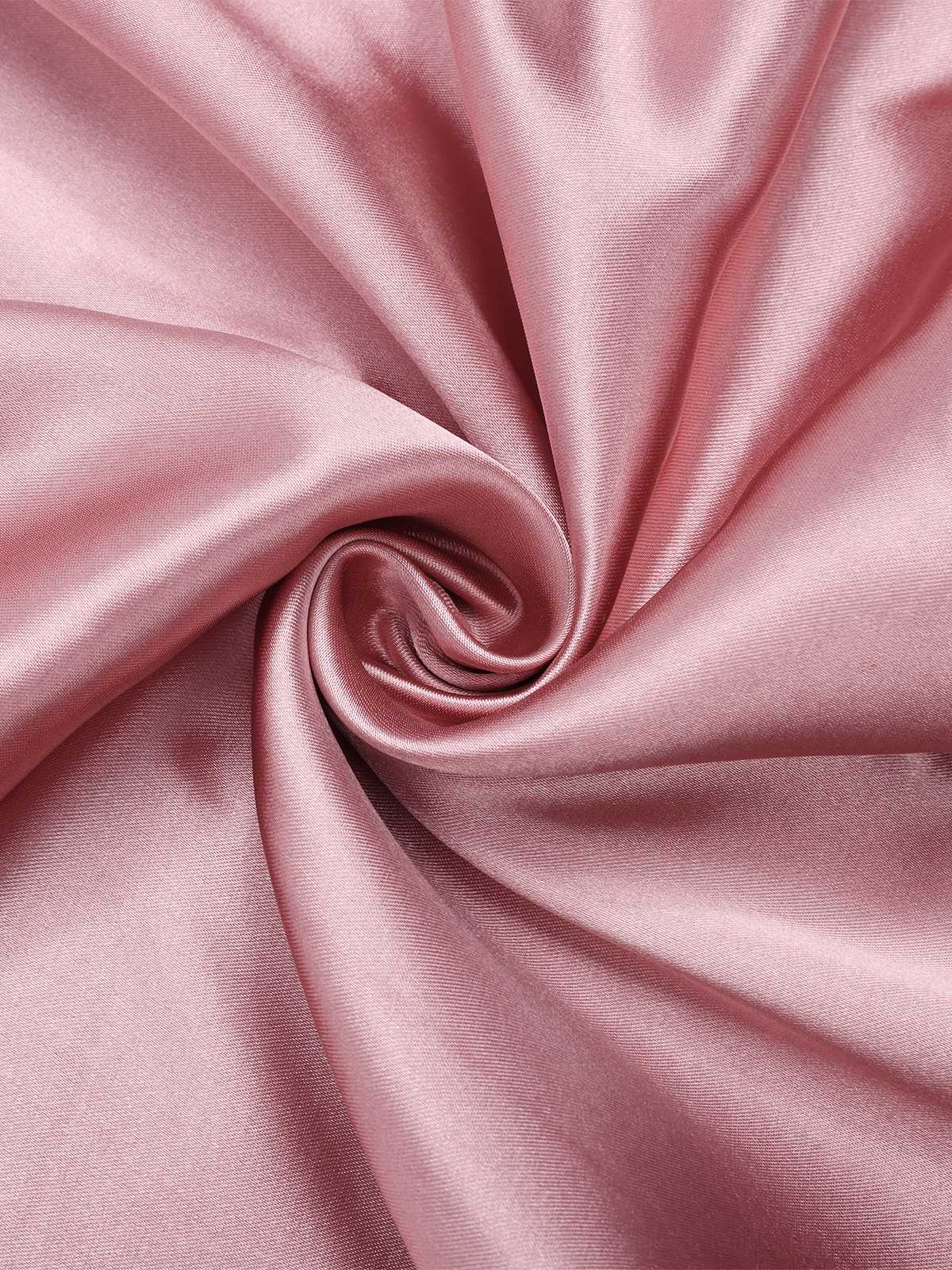 Pink 1930s Solid Satin Slit Suspender Nightdress - Image 3