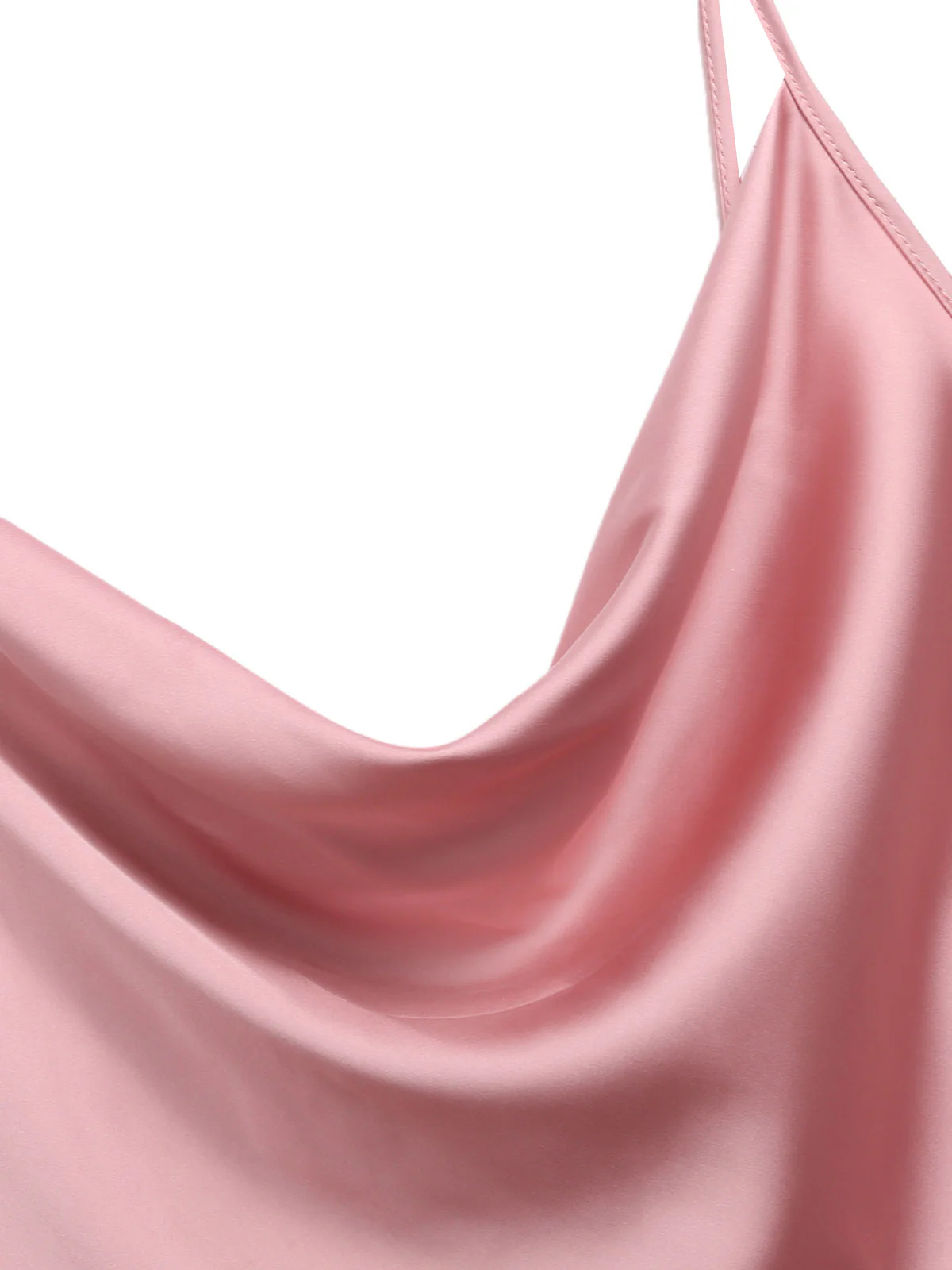 Pink 1930s Spaghetti Strap Fishtail Dress - Image 4