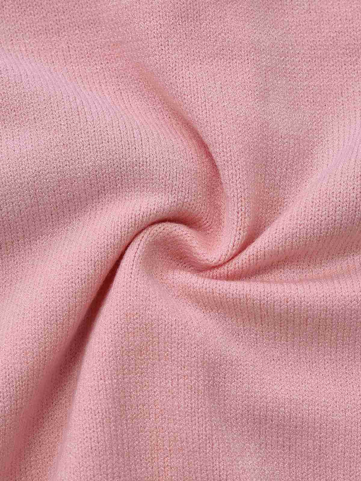 Pink 1940s Christmas Santa Claus Jacquard Cardigan - Image 7