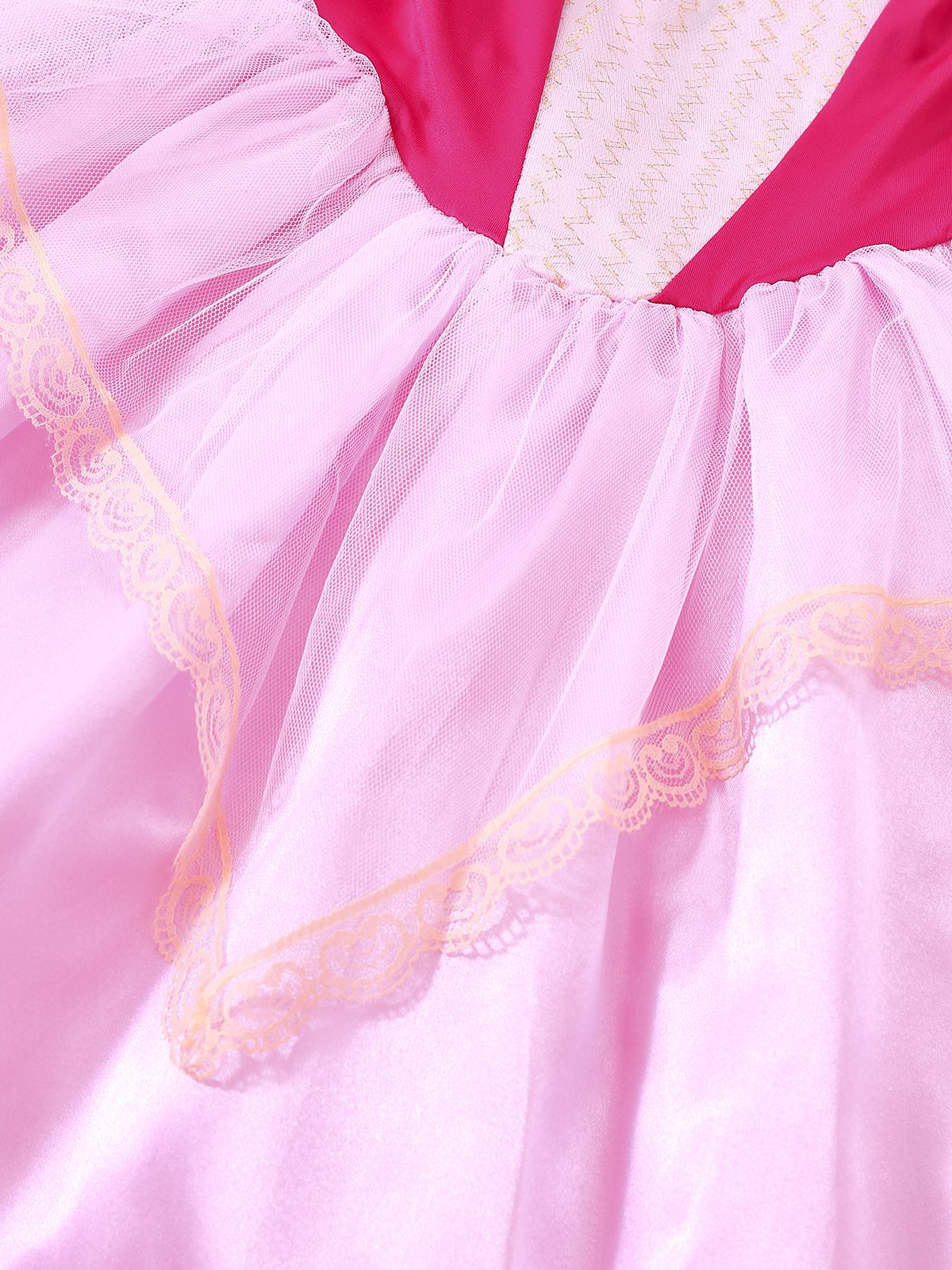 Pink 1940s Princess Off Shoulder Tulle Party Dress - Image 7