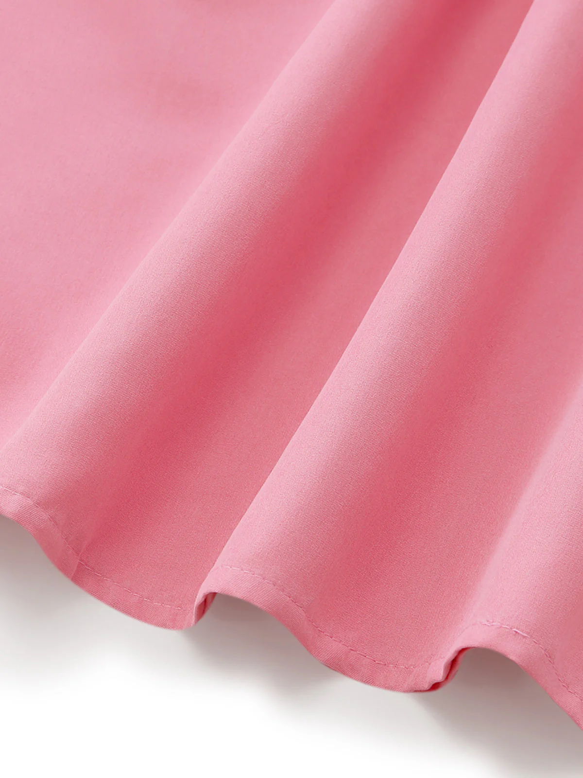 Pink 1940s Strapless Bow Midi Dress - Image 5