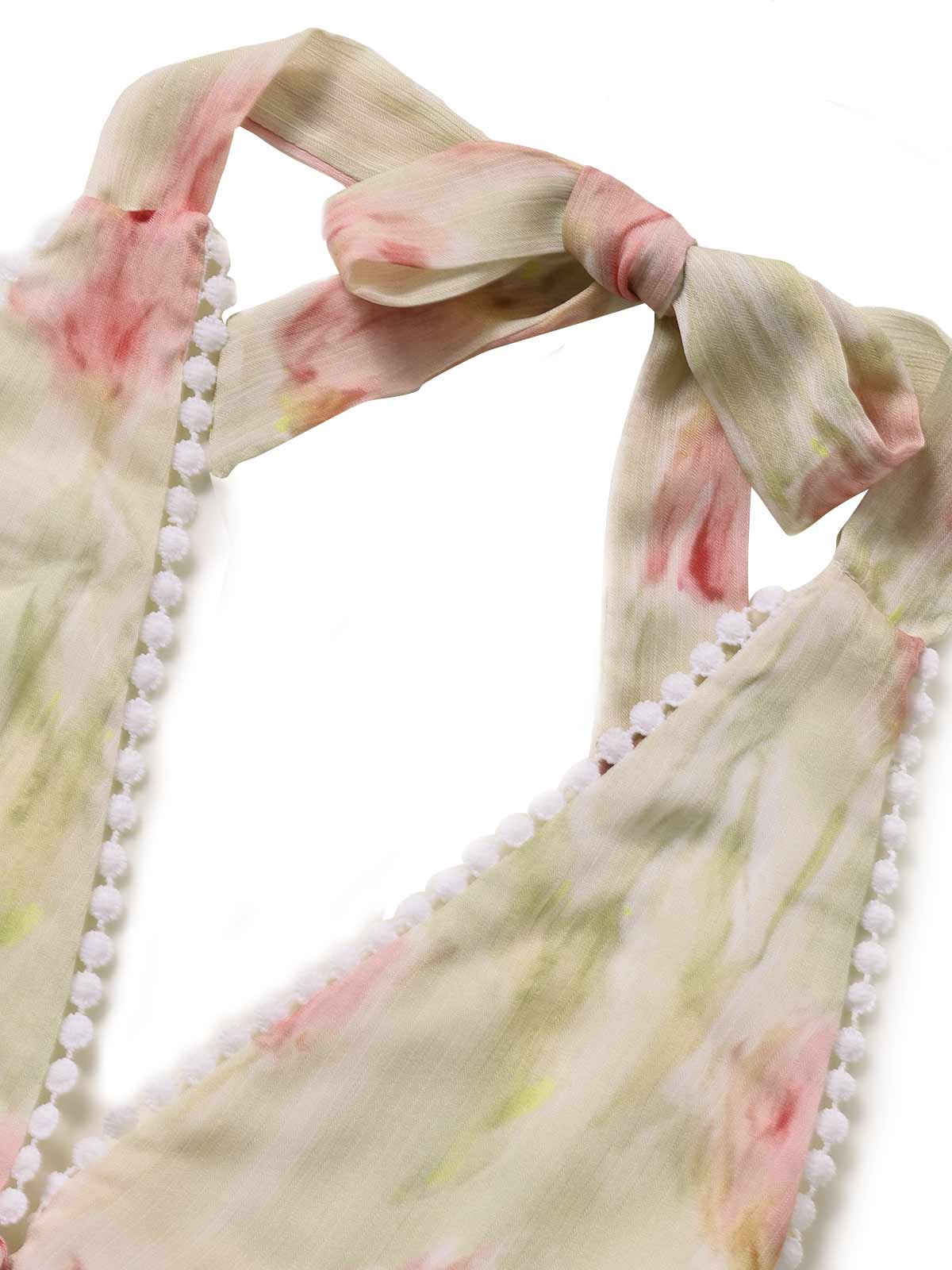 [Pre-Sale] Pink 1940s Tulip-Beaded Drawstring Romper - Image 6