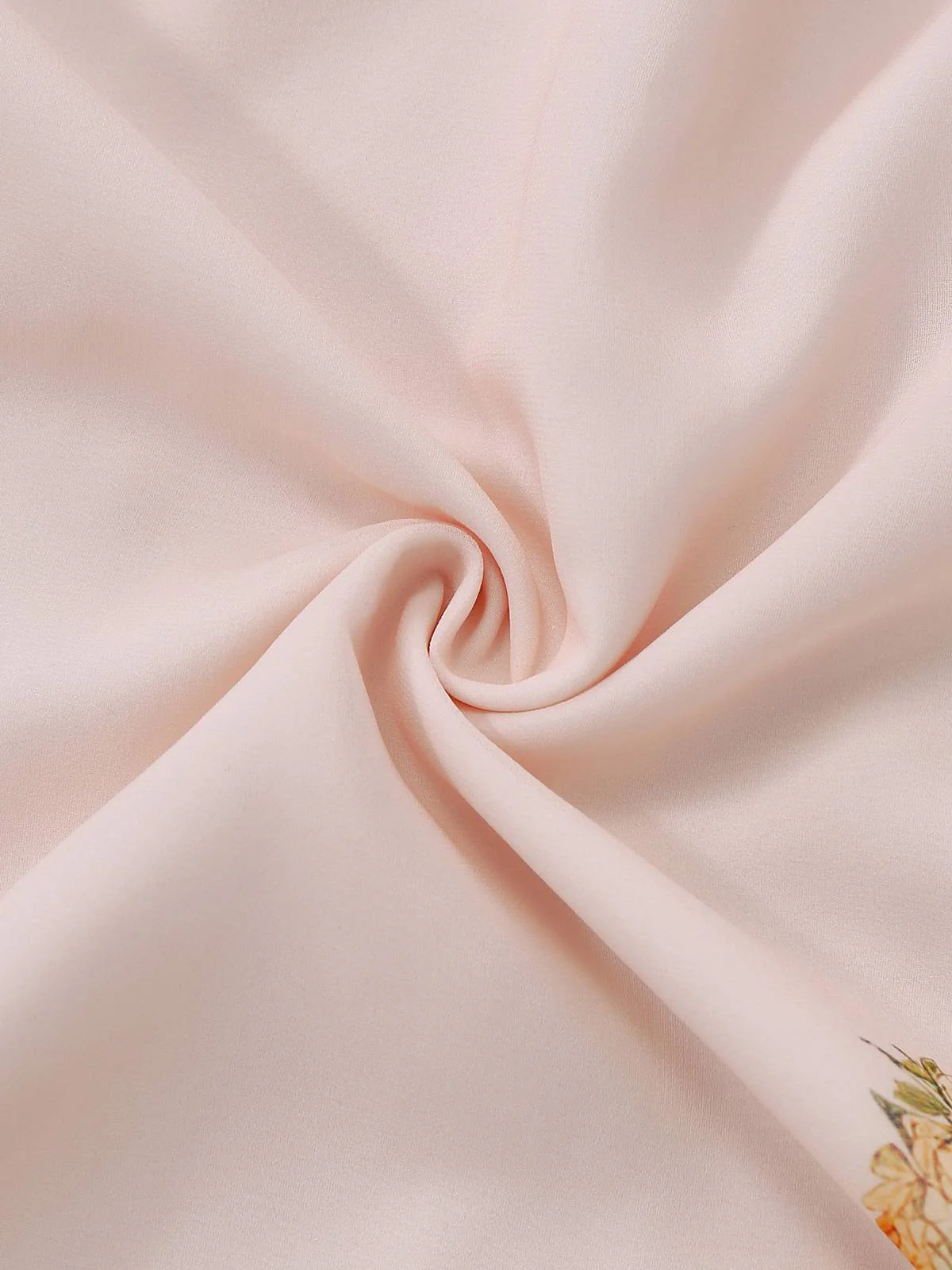 Pink 1940s V-Neck Ruffle Sleeve Floral Print Dress - Image 4