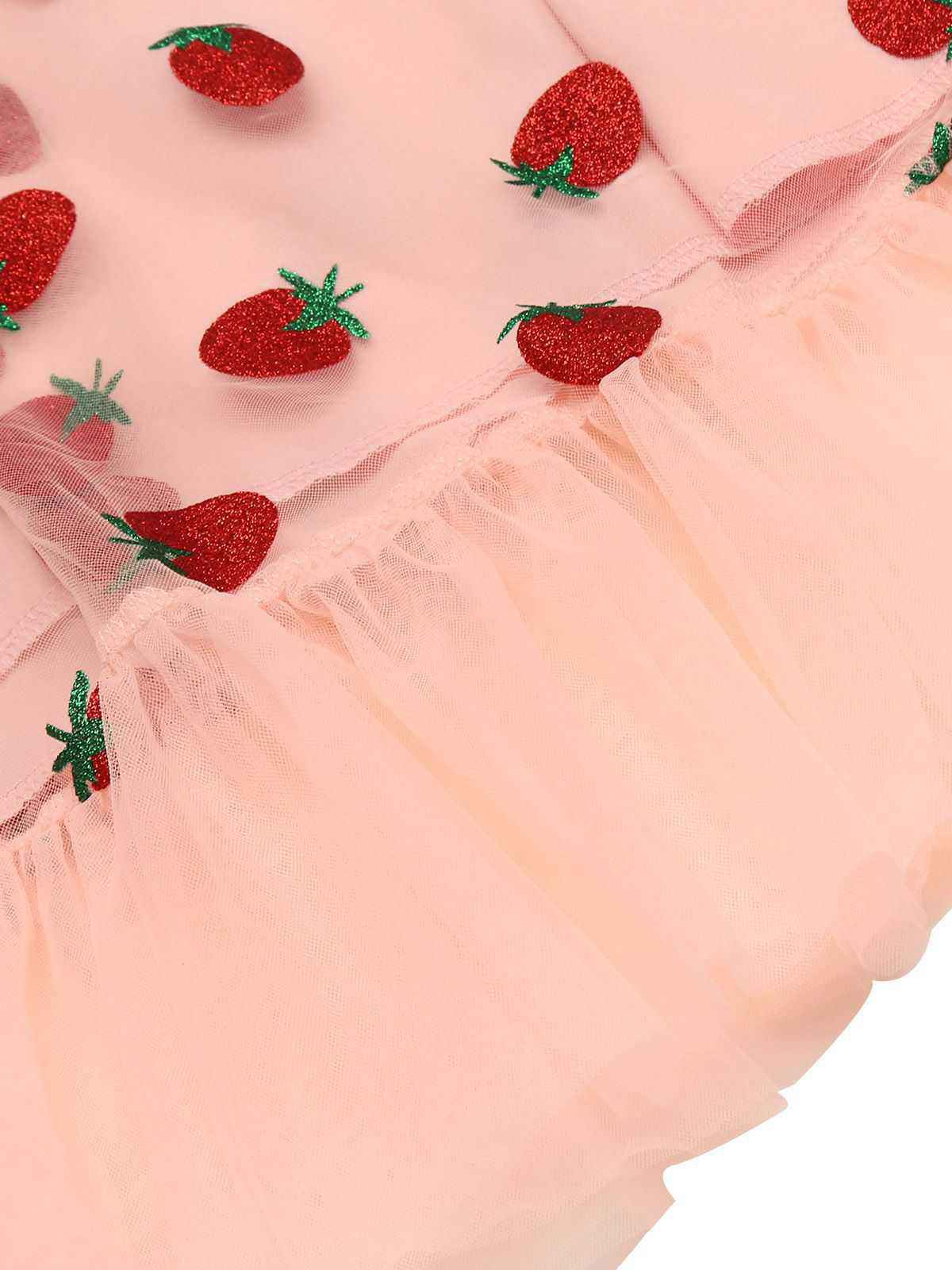Pink 1950s Lace Strawberry Swing Dress - Image 17
