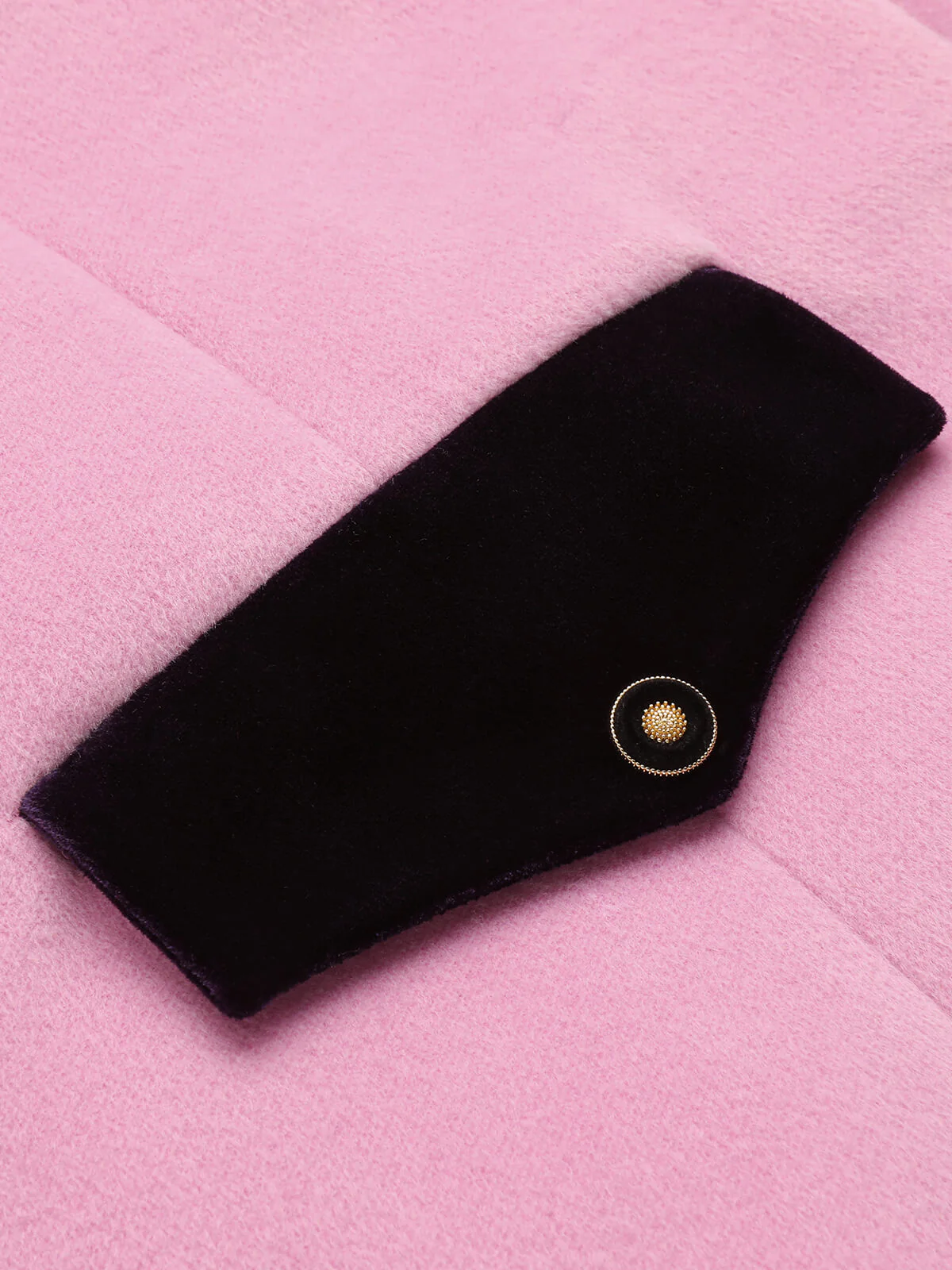 Pink 1930s Velvet Patchwork Button Coat - Image 5