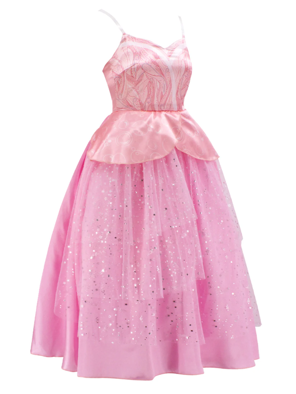 Pink 1950s Wicked Spaghetti Mesh Patchwork Dress - Image 2