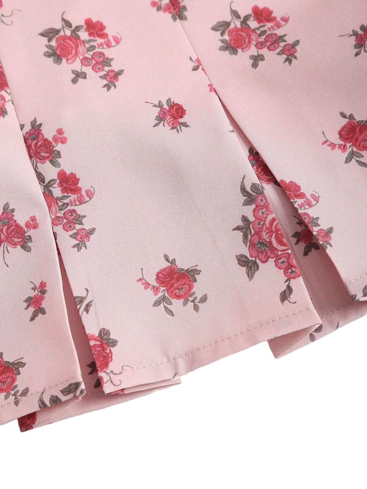 Pink 1960s Floral Lace Patchwork Pleated Camisole - Image 6