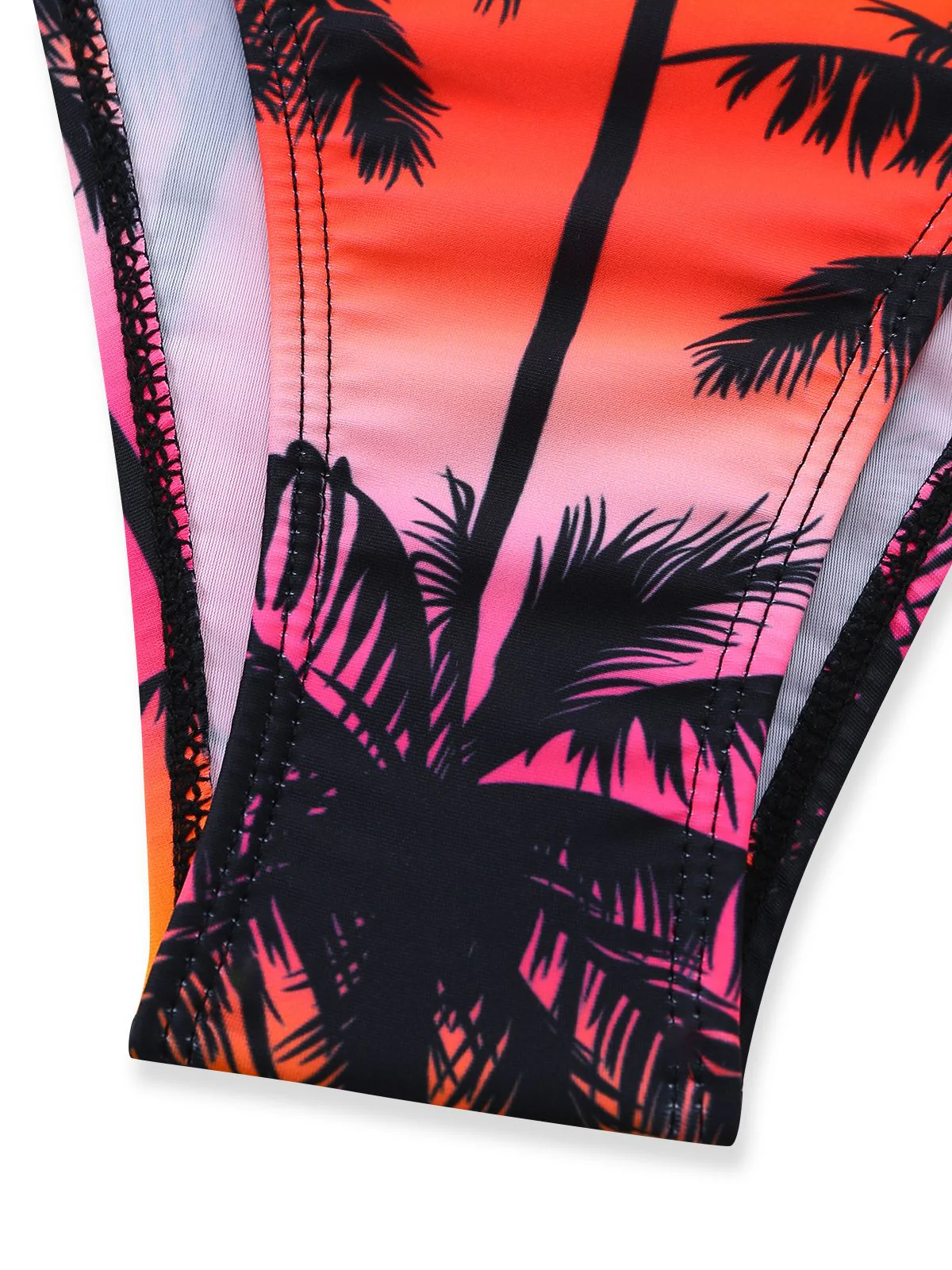 Pink 1960s Floral Tropical Bikini - Image 6