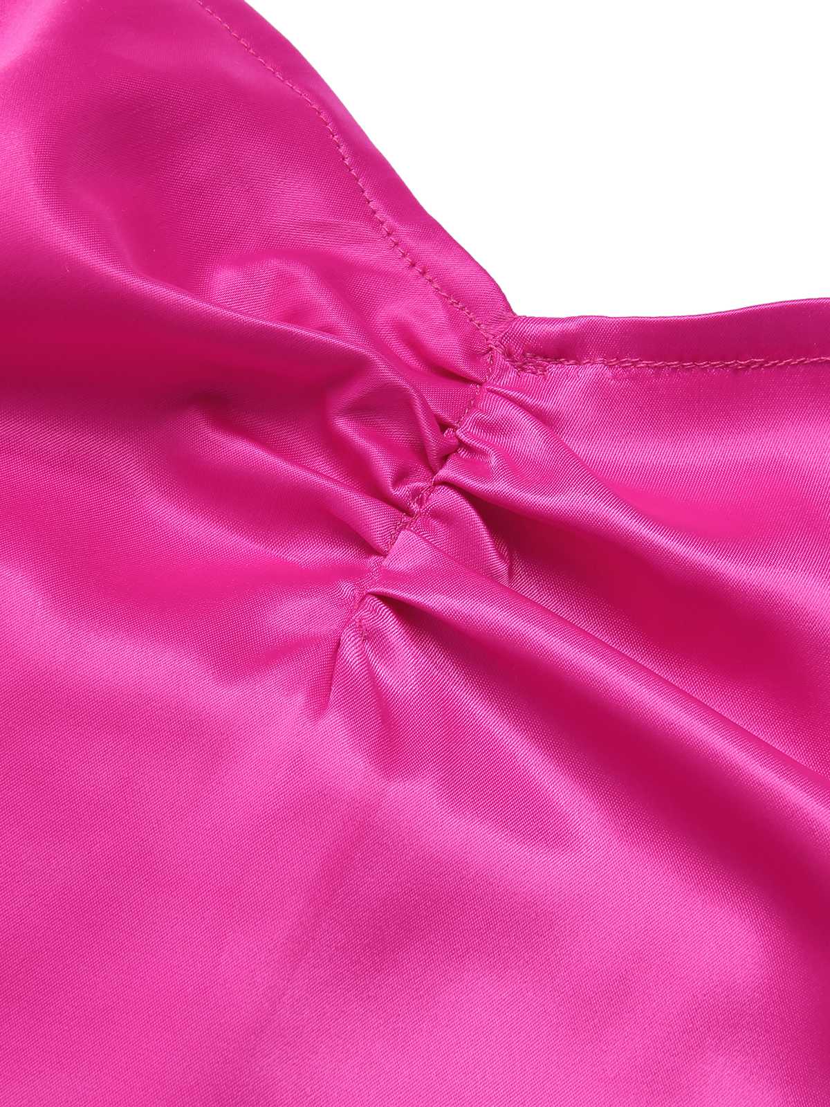 Pink 1960s Halter Sequined Wrap Dress - Image 5