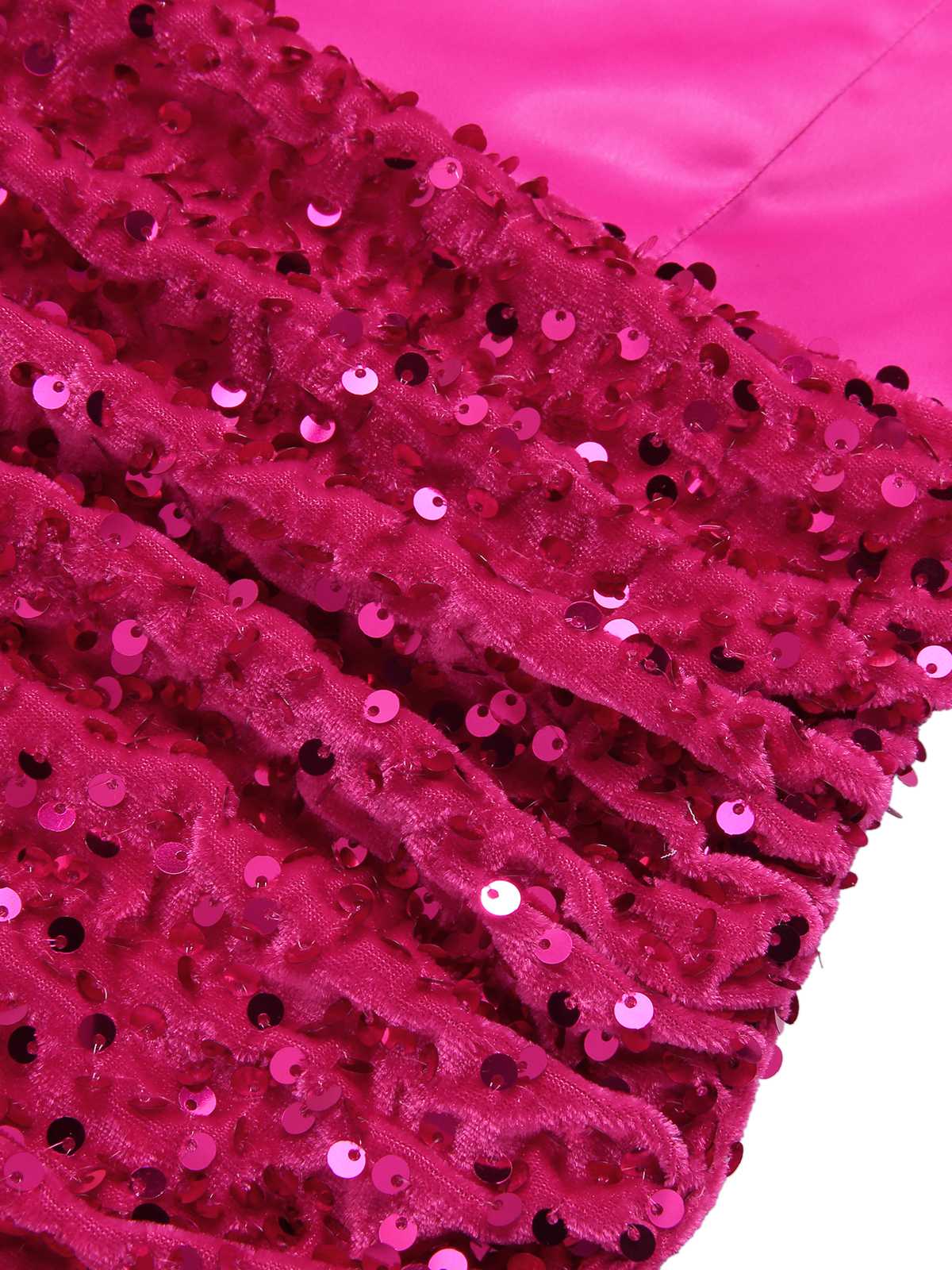 Pink 1960s Halter Sequined Wrap Dress - Image 6