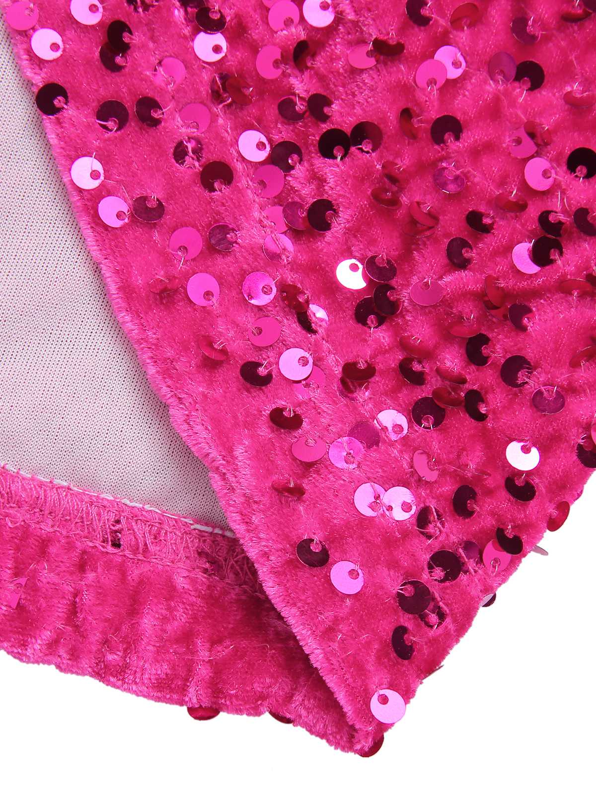 Pink 1960s Halter Sequined Wrap Dress - Image 7