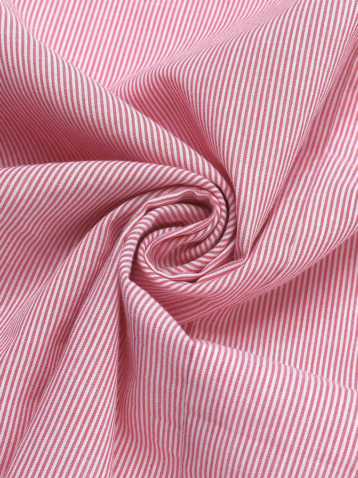 Pink 1960s Halter Stripes Slit Dress - Image 7