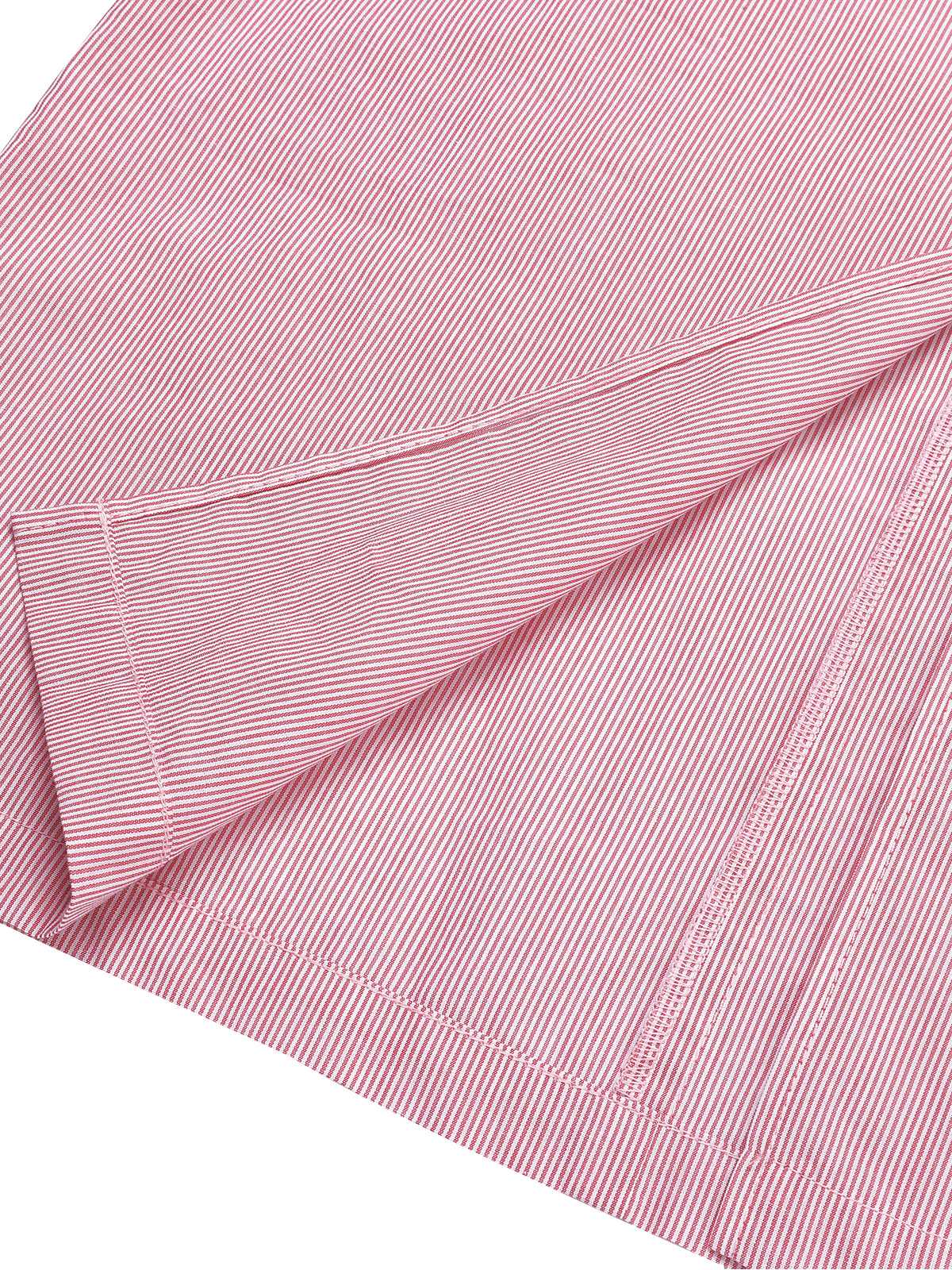 Pink 1960s Halter Stripes Slit Dress - Image 8