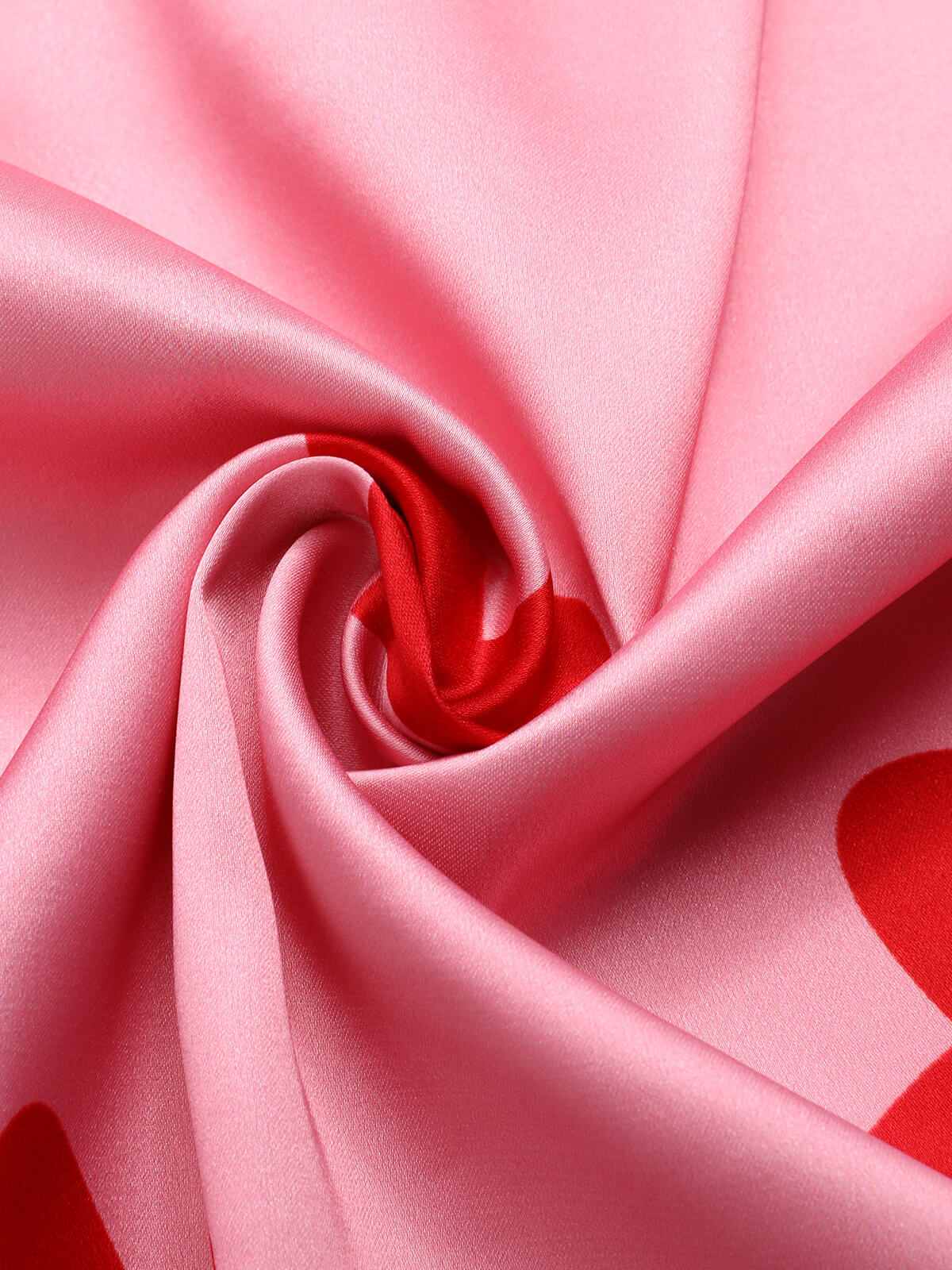 Pink 1960s Heart Cowl Collar Sling Dress - Image 6