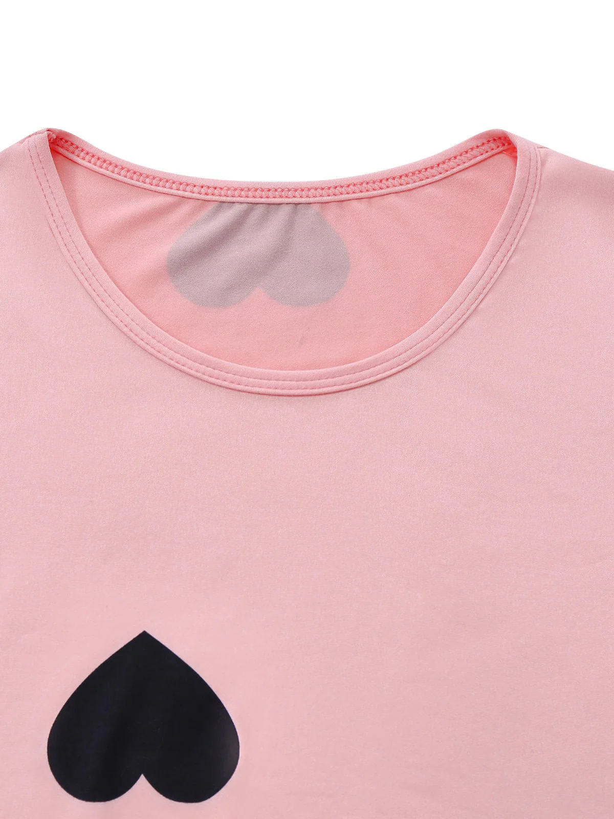 Pink 1960s Heart Round Neck Bodycon Dress - Image 4