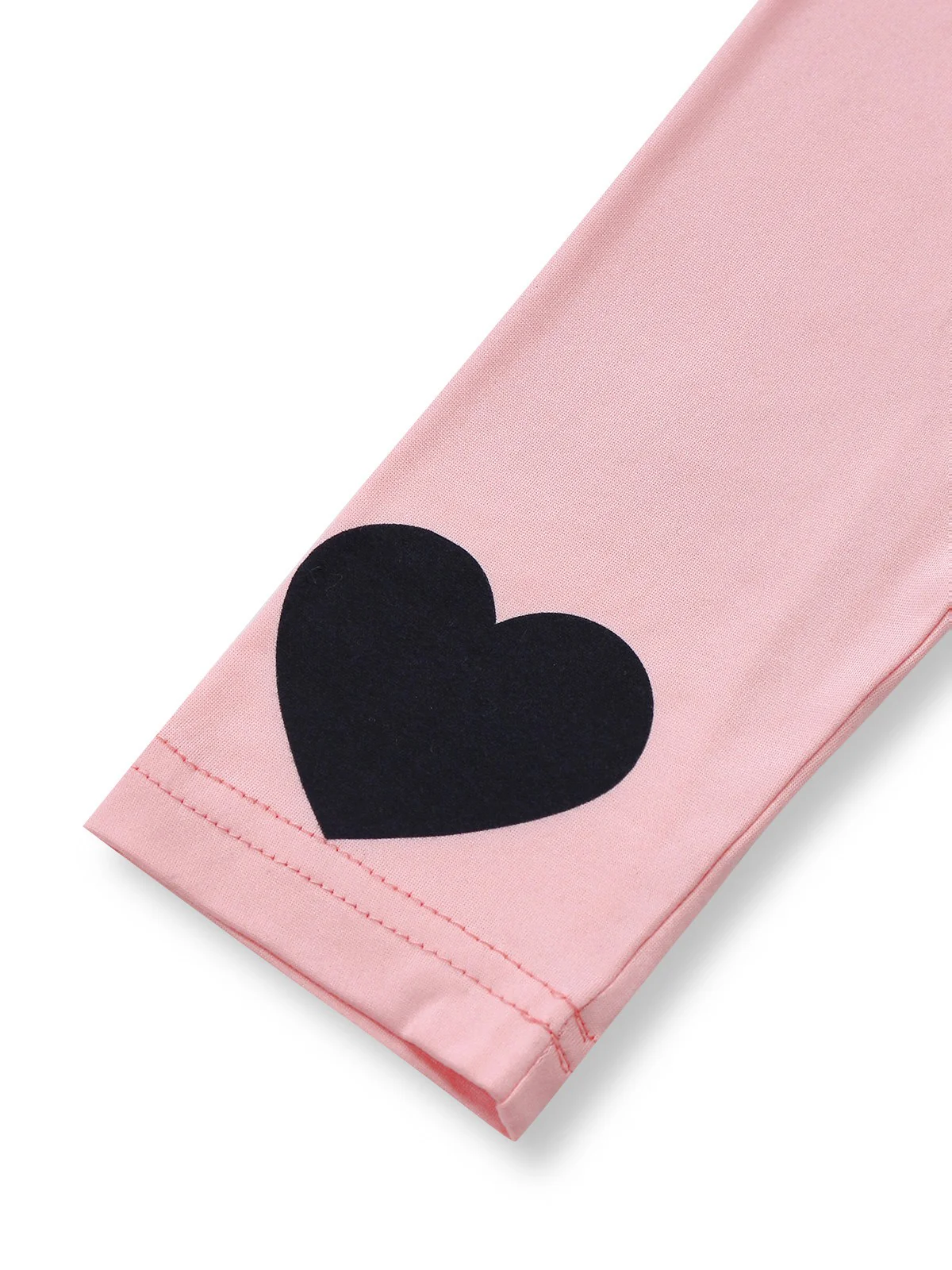 Pink 1960s Heart Round Neck Bodycon Dress - Image 5
