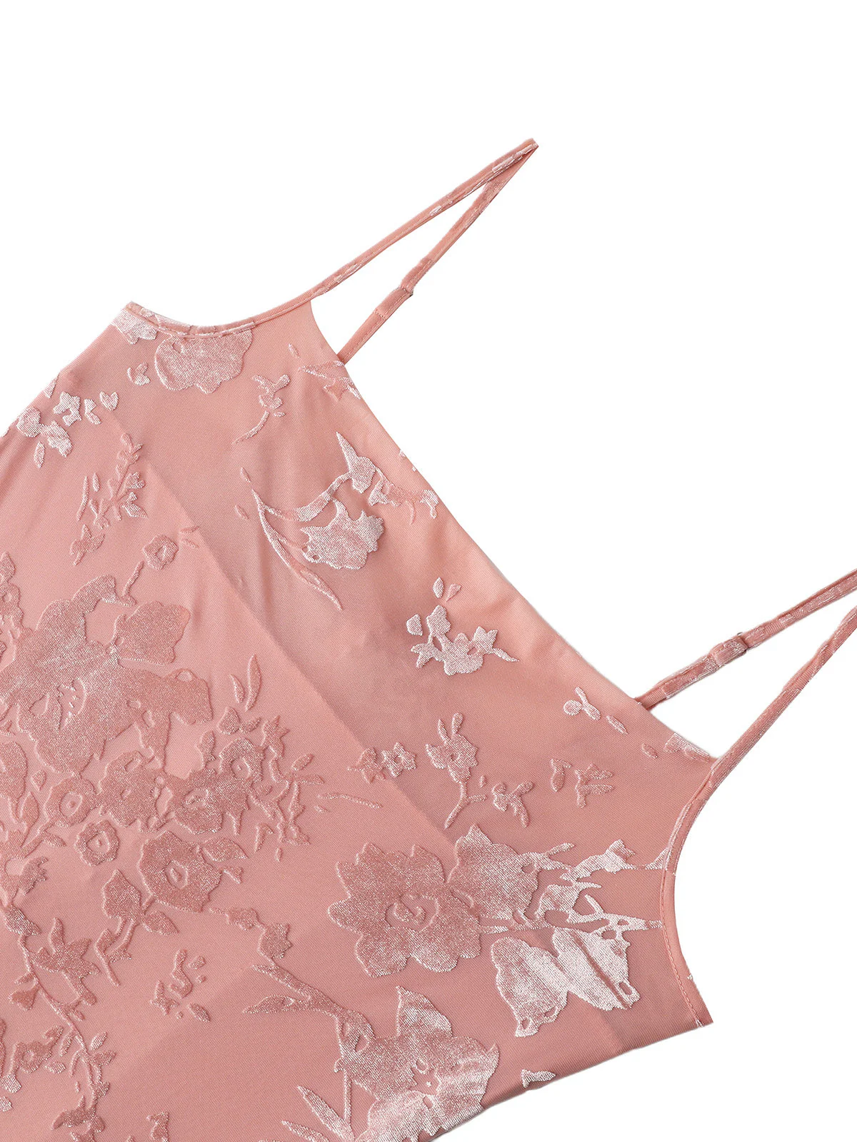 Pink 1960s Jacquard Satin Halter Bodycon Dress - Image 4