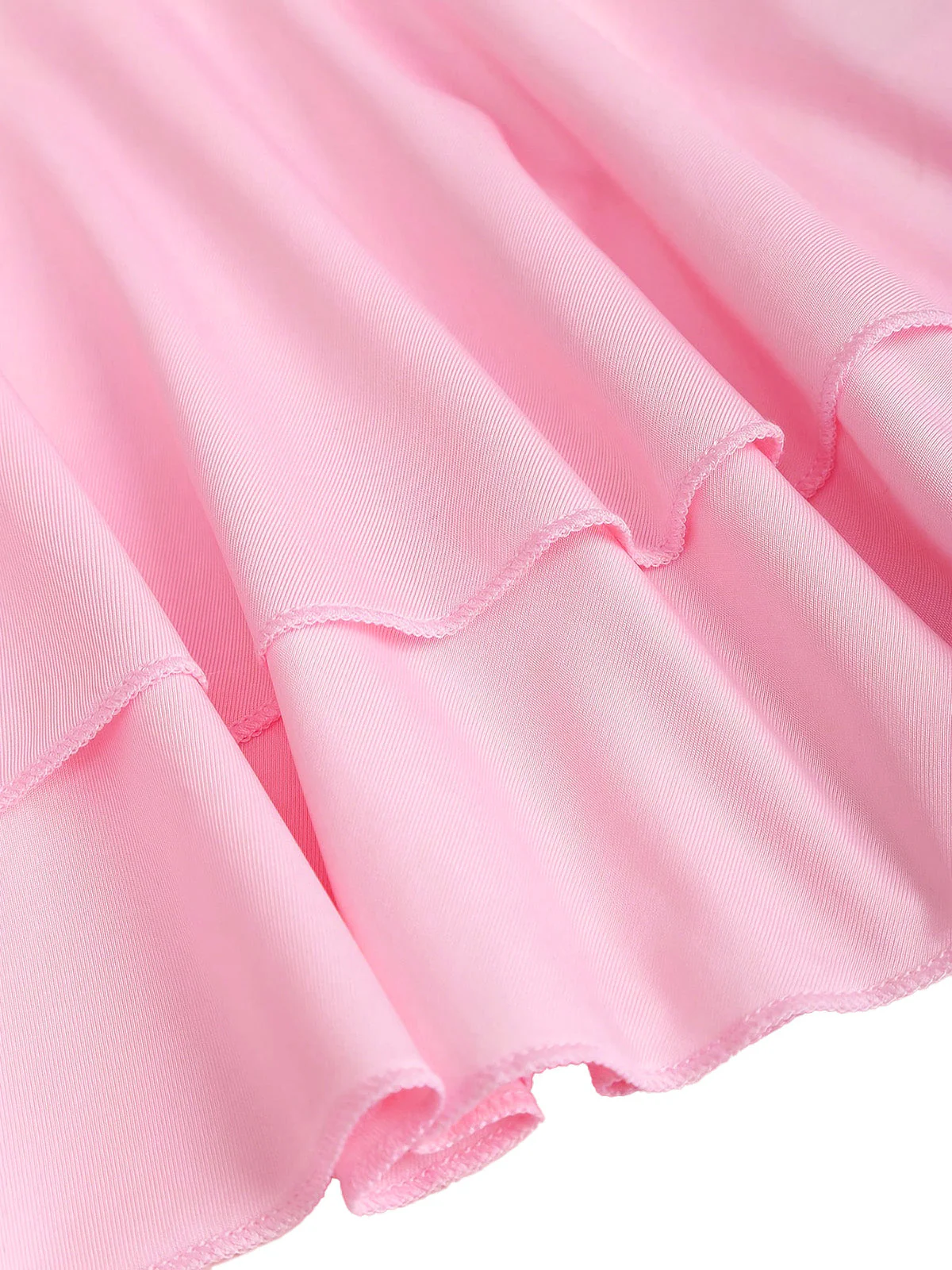 Pink 1960s One-Shoulder 3D Floral Tiered Dress - Image 6