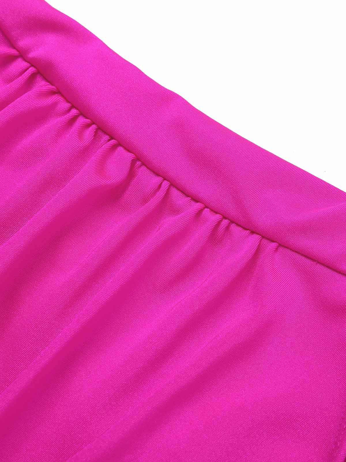 Pink 1960s Solid Spaghetti Strap Swimsuit - Image 6