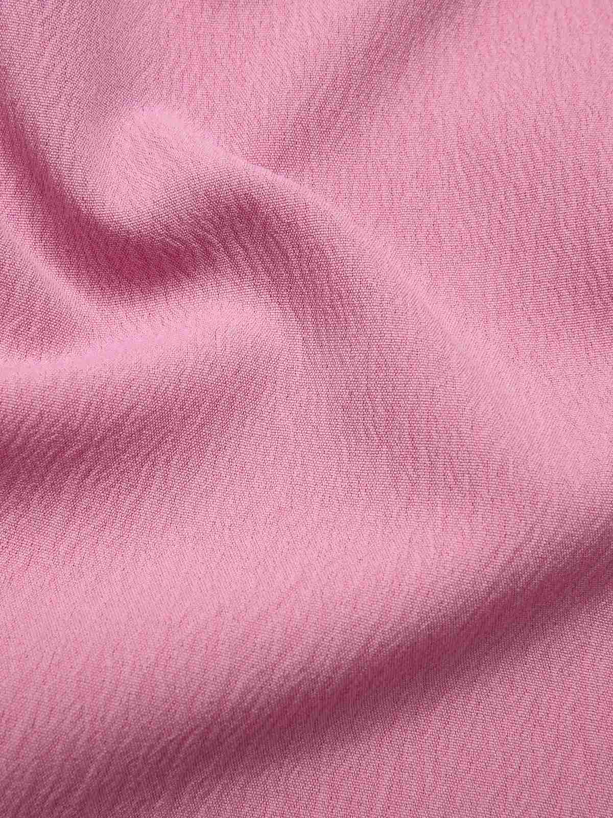 Pink 1960s Solid Spaghetti Straps Bow Dress - Image 4