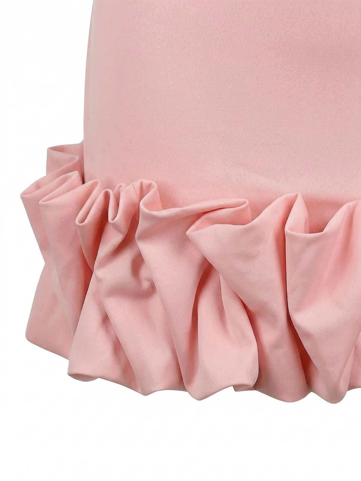 Pink 1960s Spaghetti Strap Ruffle Hem Dress - Image 5