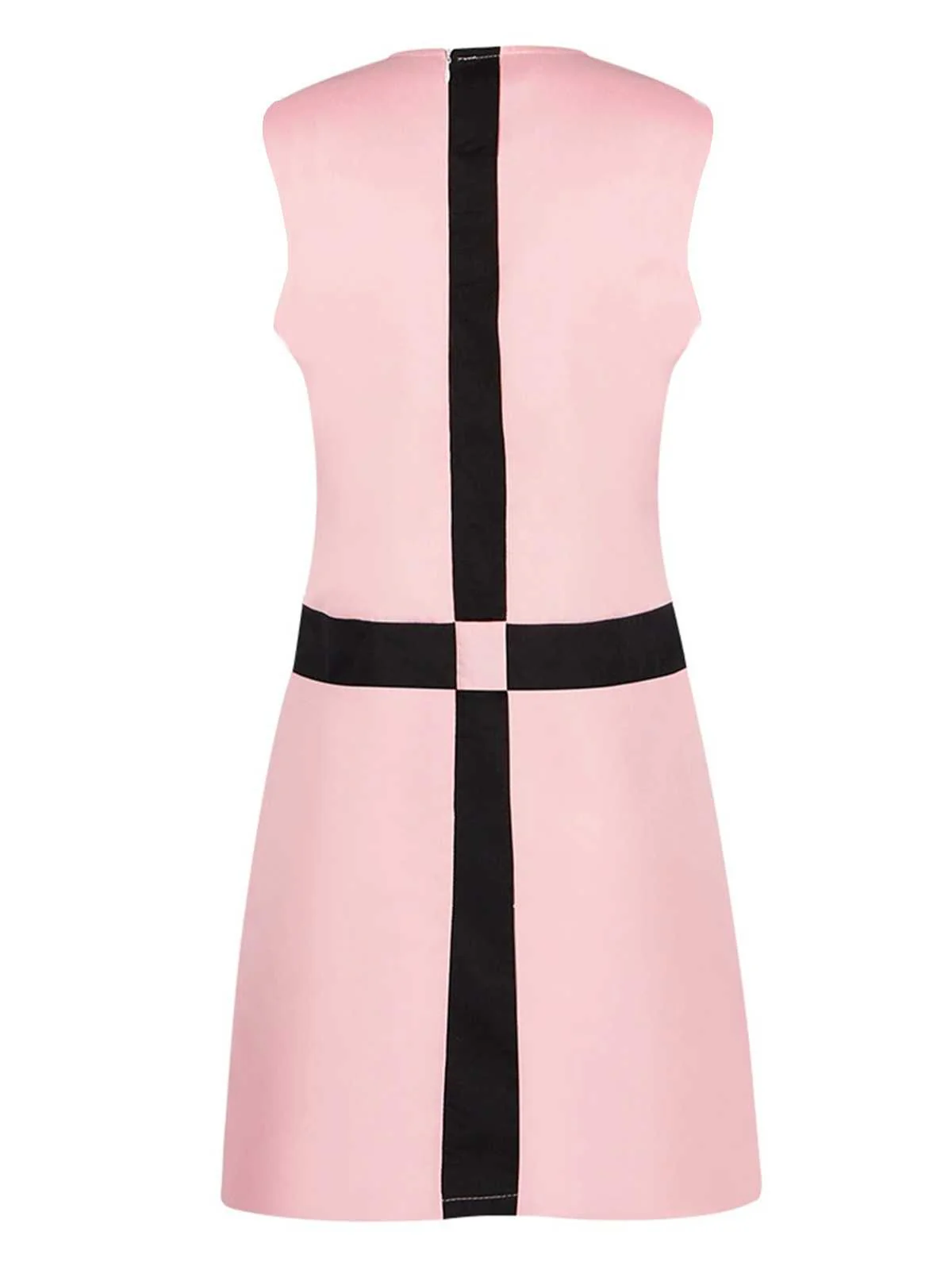 Pink 1960s The Queen’s Gambit Costume Sleeveless Dress - Image 4