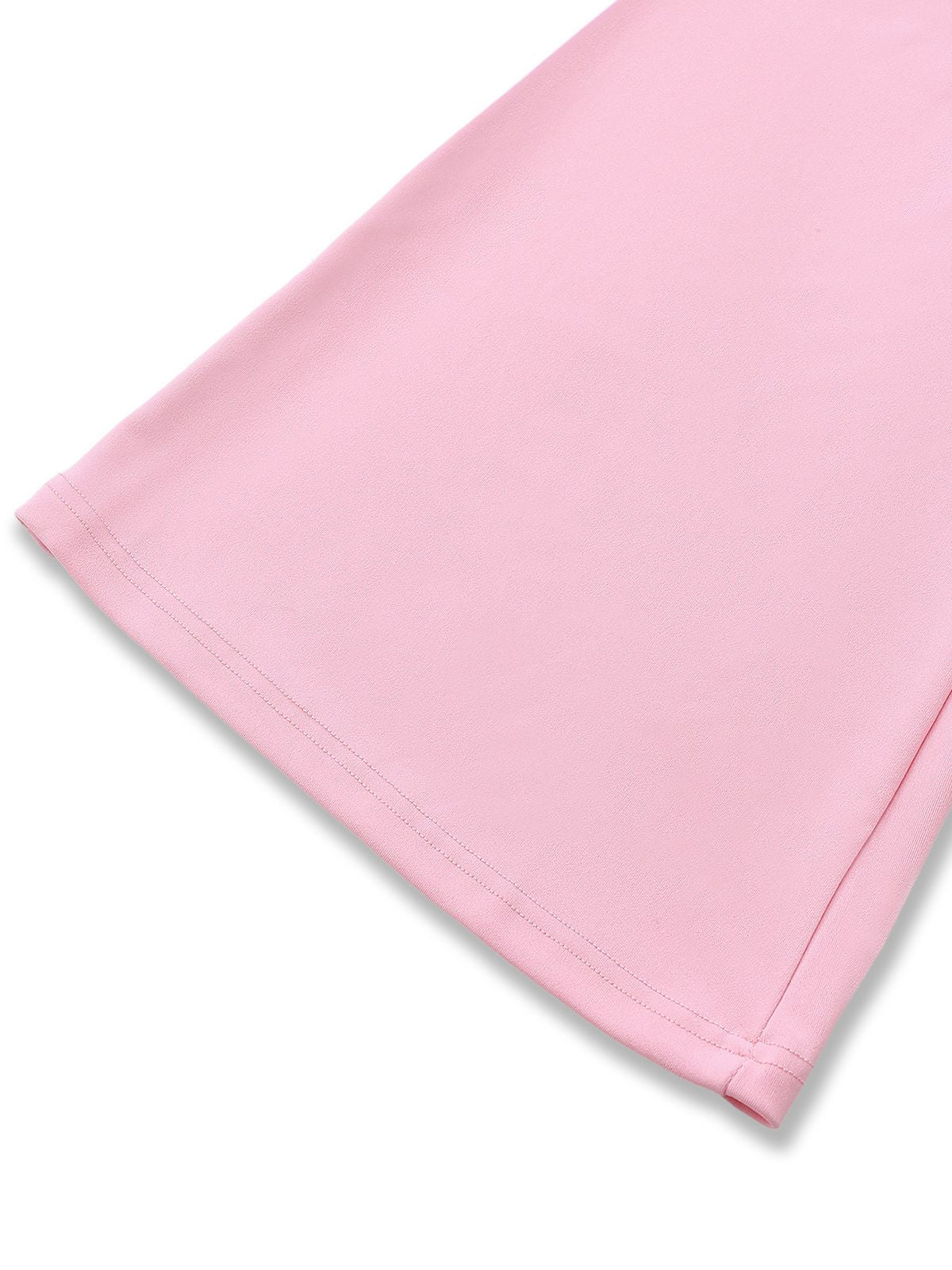 Pink 1970s Sequin Feather -Sleeve Wide-Leg Jumpsuit - Image 5