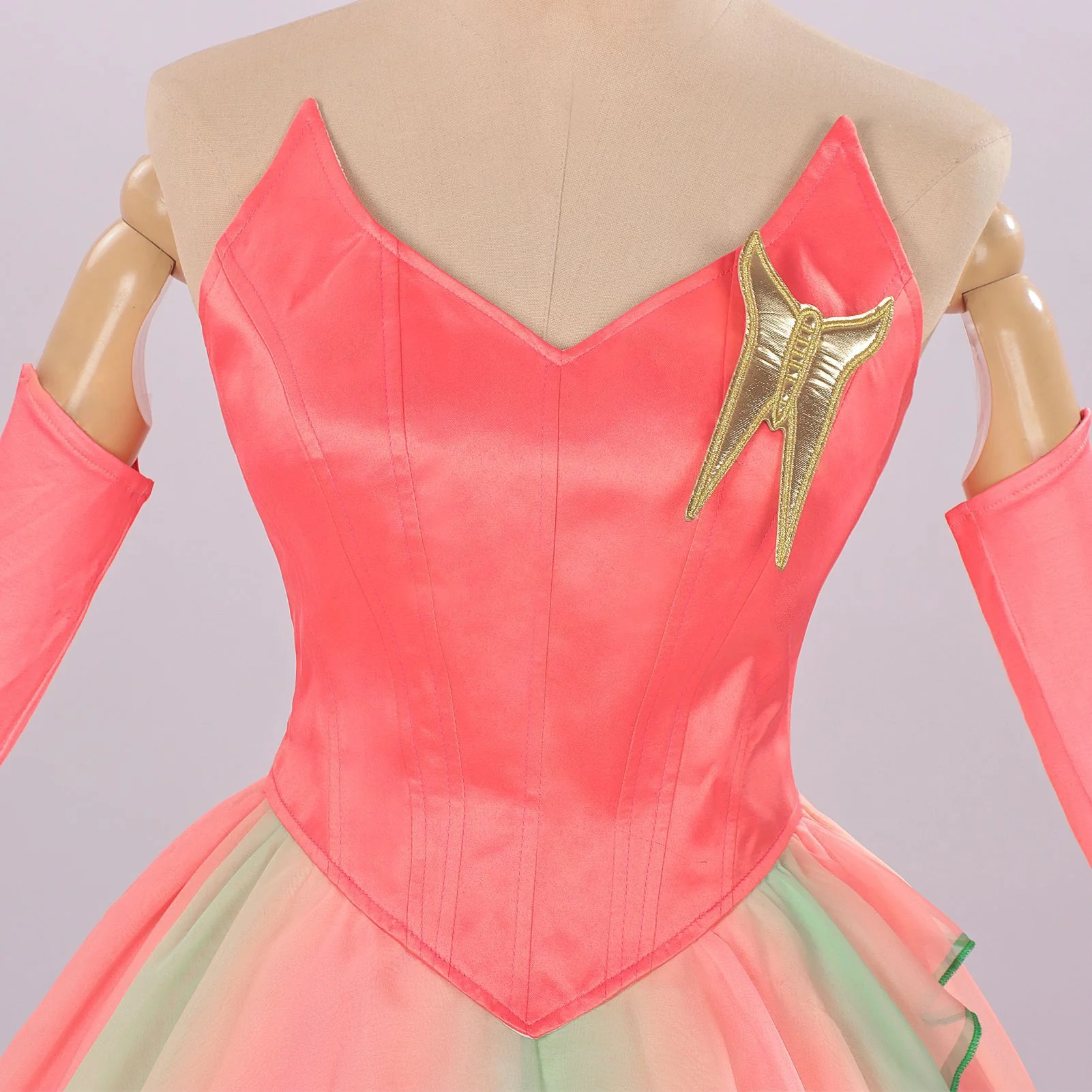 Pink 1970s Wicked Witch Glinda Top & Skirt Set - Image 10