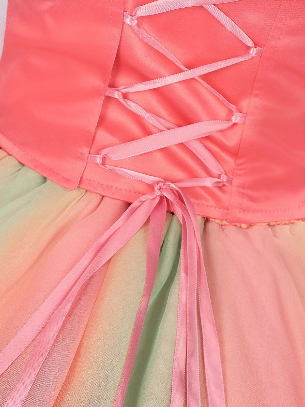 Pink 1970s Wicked Witch Glinda Top & Skirt Set - Image 5