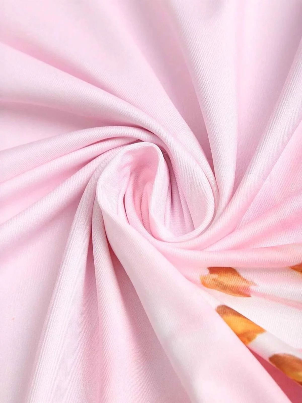 Pink 1980s Floral High-Waist Mermaid Maxi Skirt - Image 5