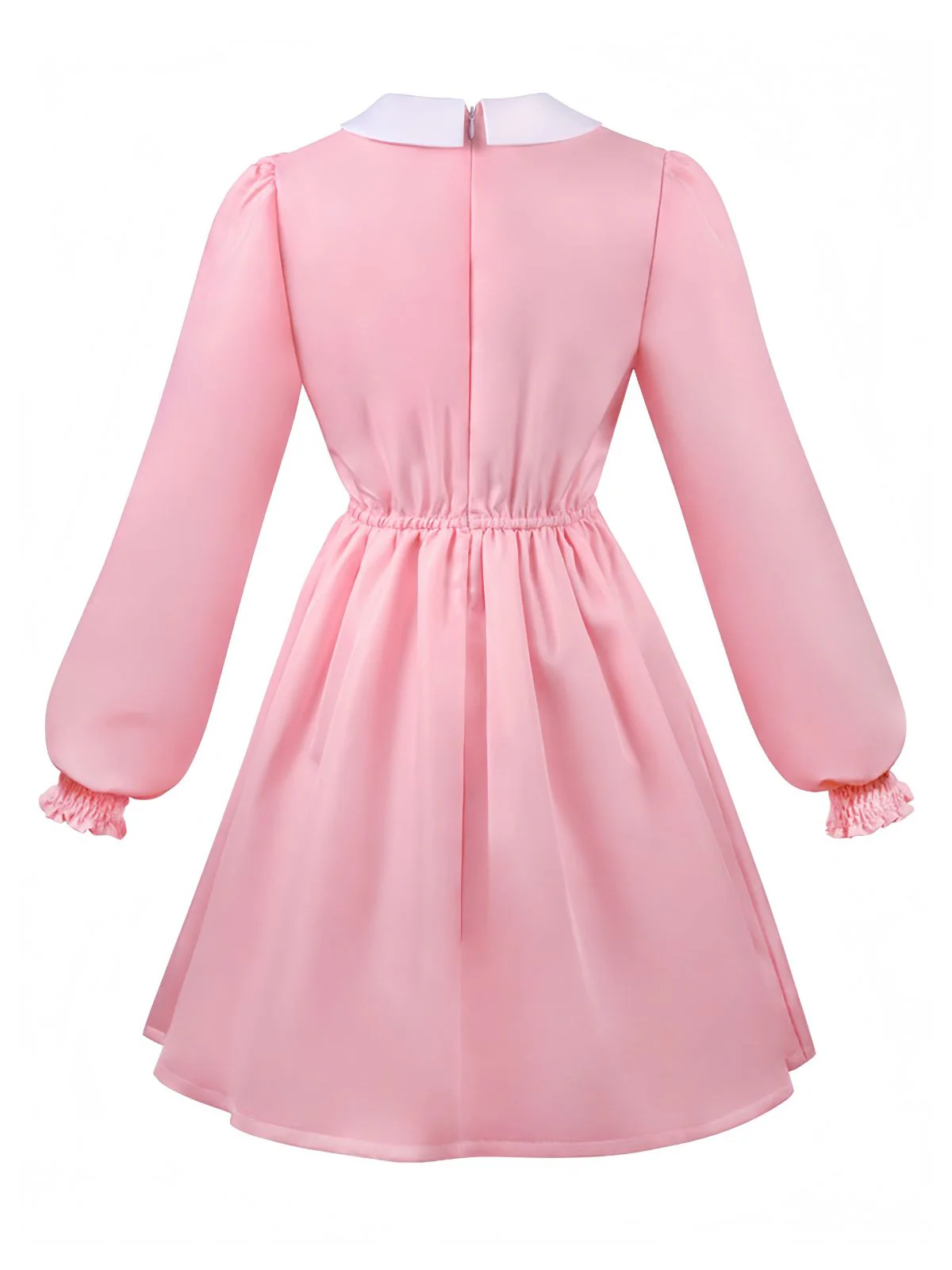 Pink 1980s Smocked Stranger Things Costume Eleven Dress - Image 3