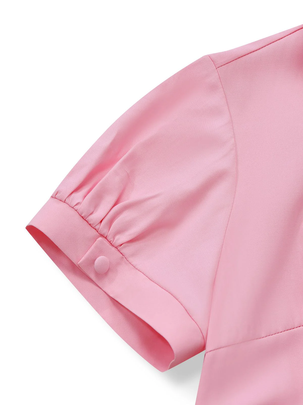 Pink & Gray 1930s Bow Collar Lapel Jumpsuit - Image 8