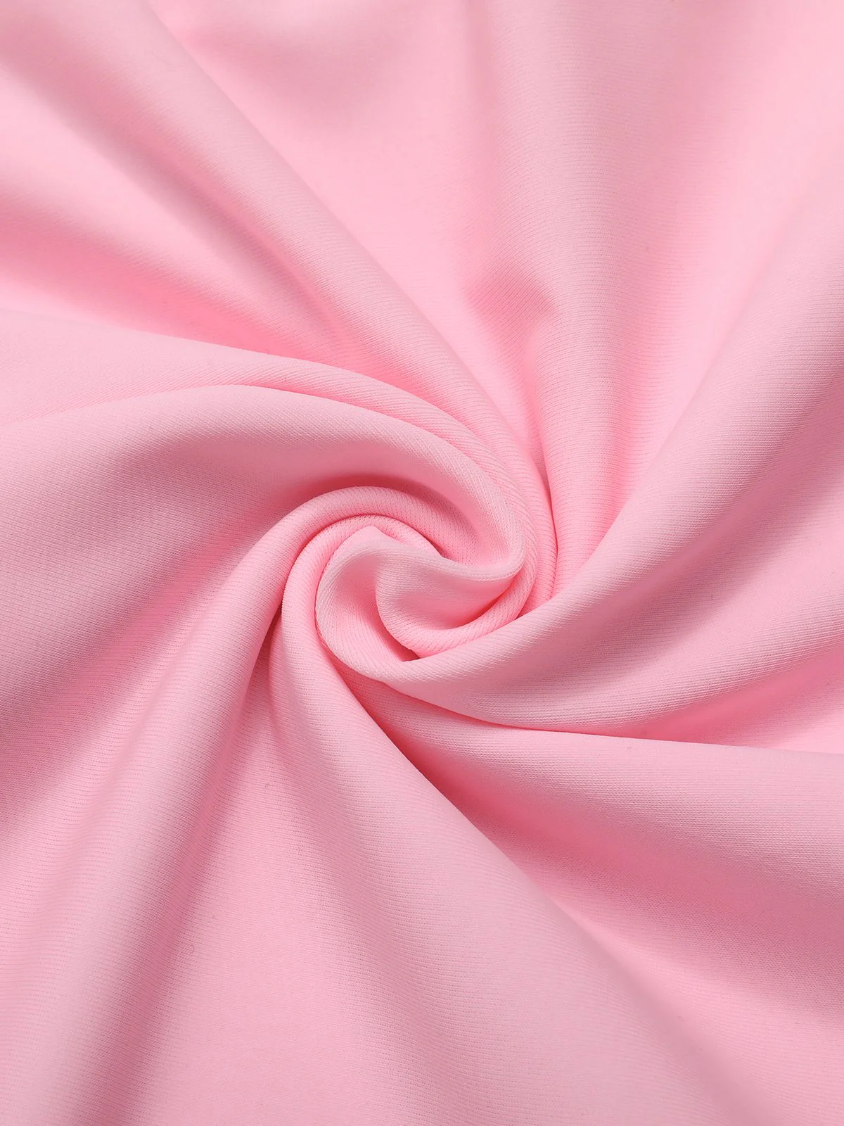 Pink & White 1950s U-Back Strap Swimsuit - Image 5