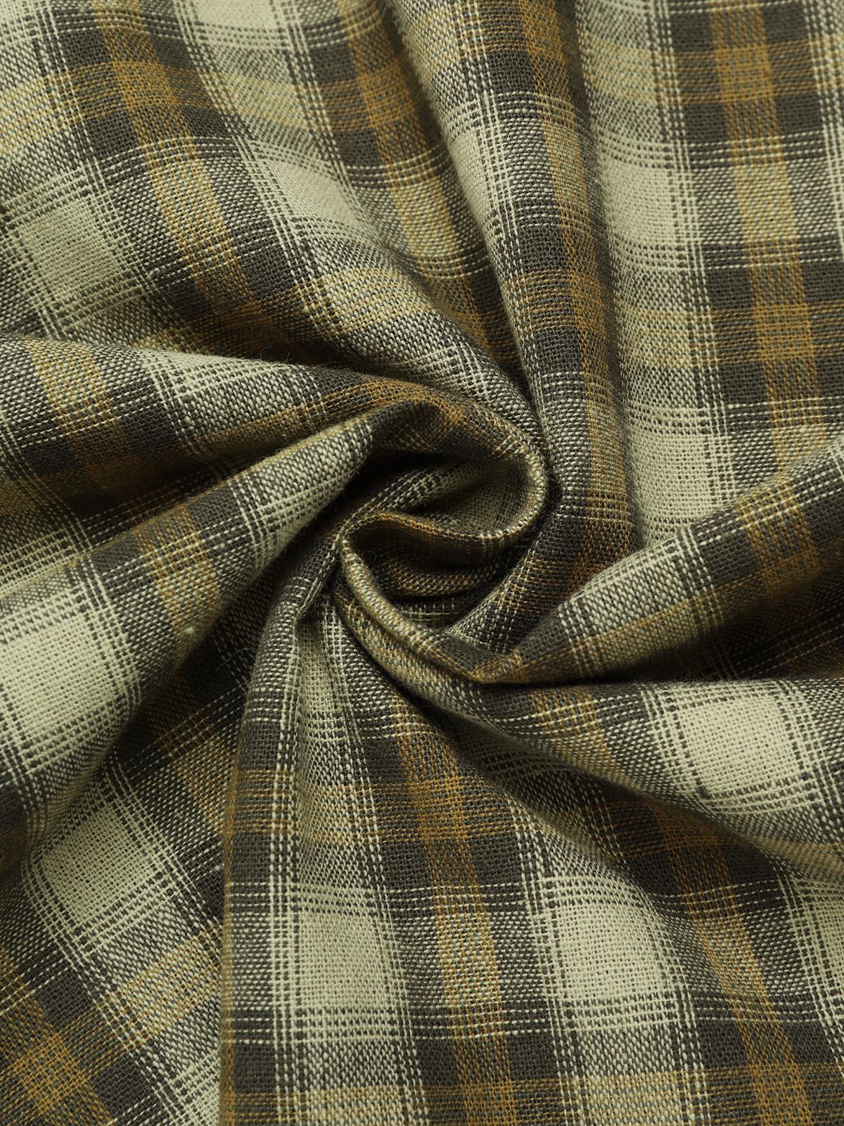 Plaids 1950s Buttoned Belted Swing Dress - Image 13