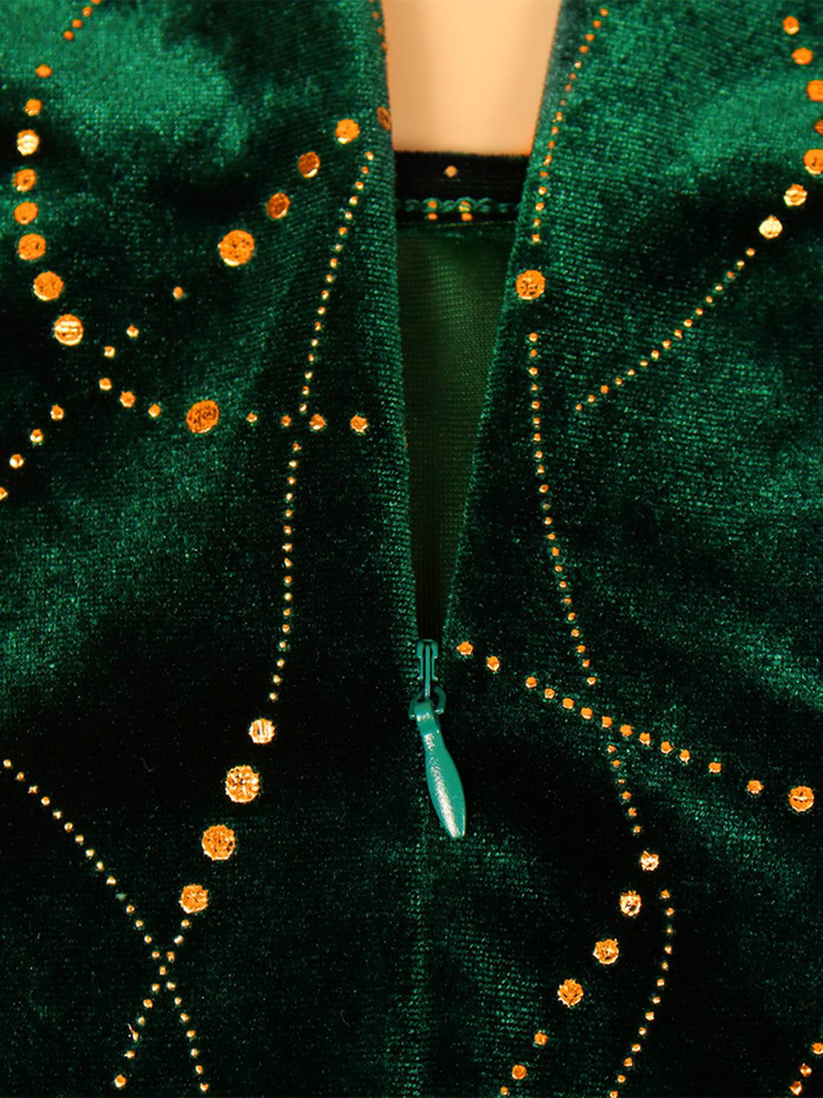 [Plus Size] 1930s Glitter Velvet Mermaid Dress - Image 6