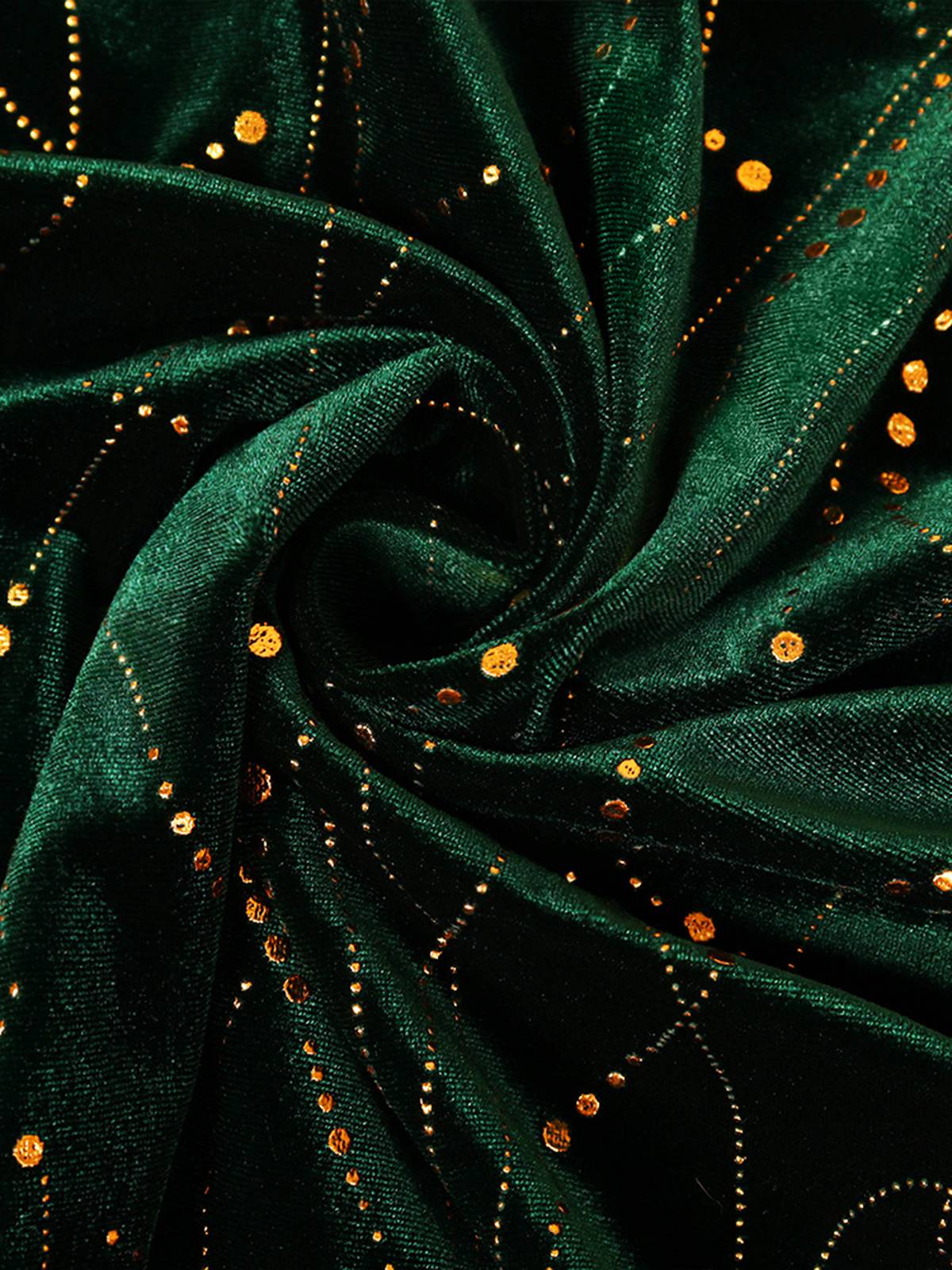 [Plus Size] 1930s Glitter Velvet Mermaid Dress - Image 8