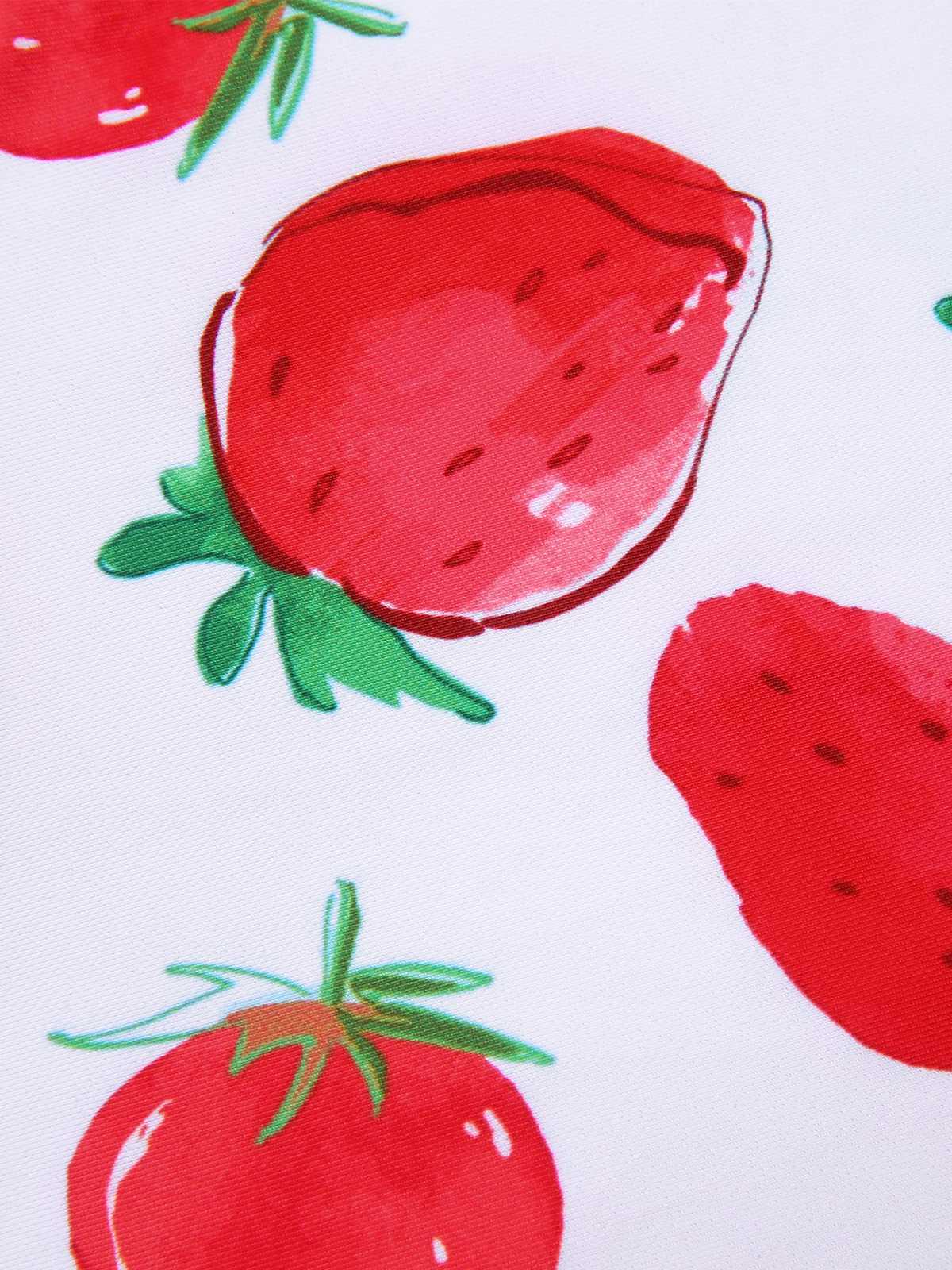 [Plus Size] 1930s Halter Strawberry Swimsuit Set - Image 6