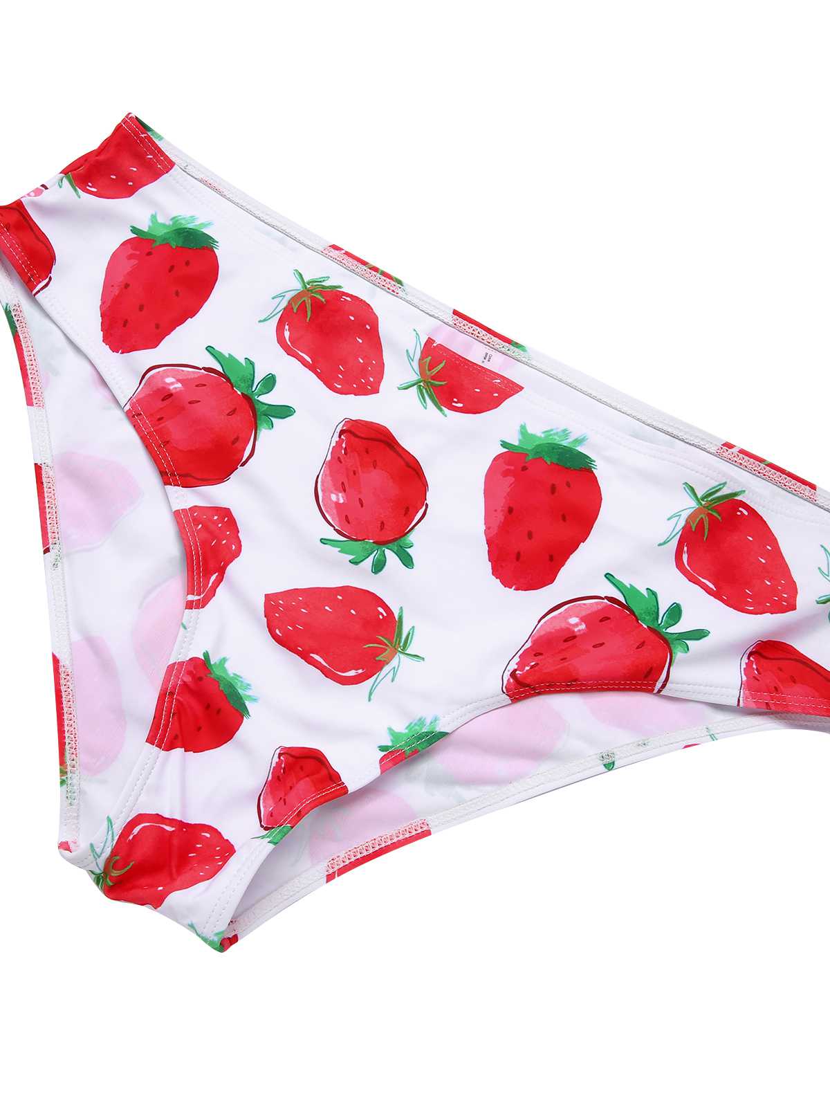 [Plus Size] 1930s Halter Strawberry Swimsuit Set - Image 7