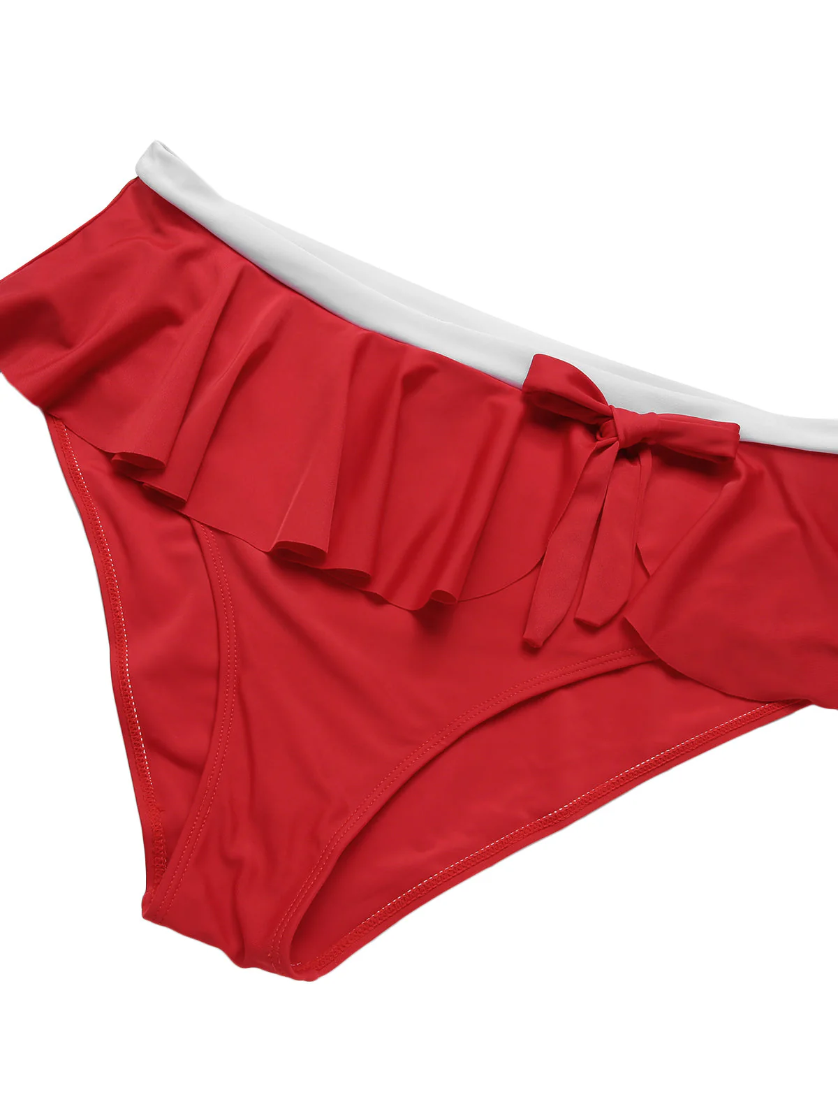 [Plus Size] 1930s Polka Dot Suspender Swimsuit Set - Image 17