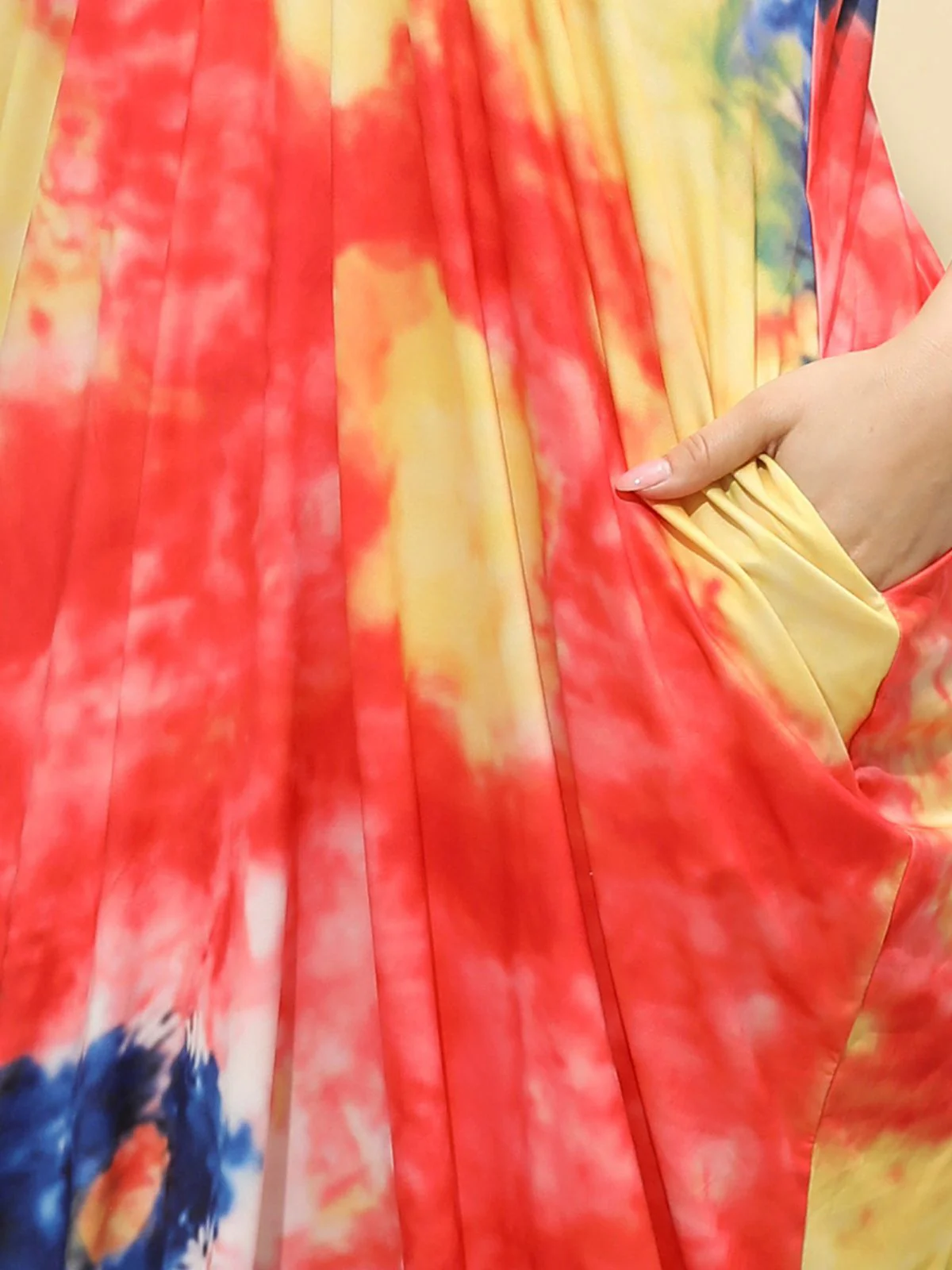 [Plus Size] 1960s Spaghetti Strap Floral Tulip Dress - Image 11