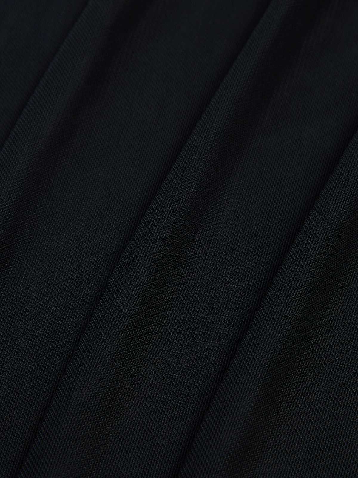 [Plus Size] Black 1960s Solid Dolman Sleeve Loose Cover Up - Image 6