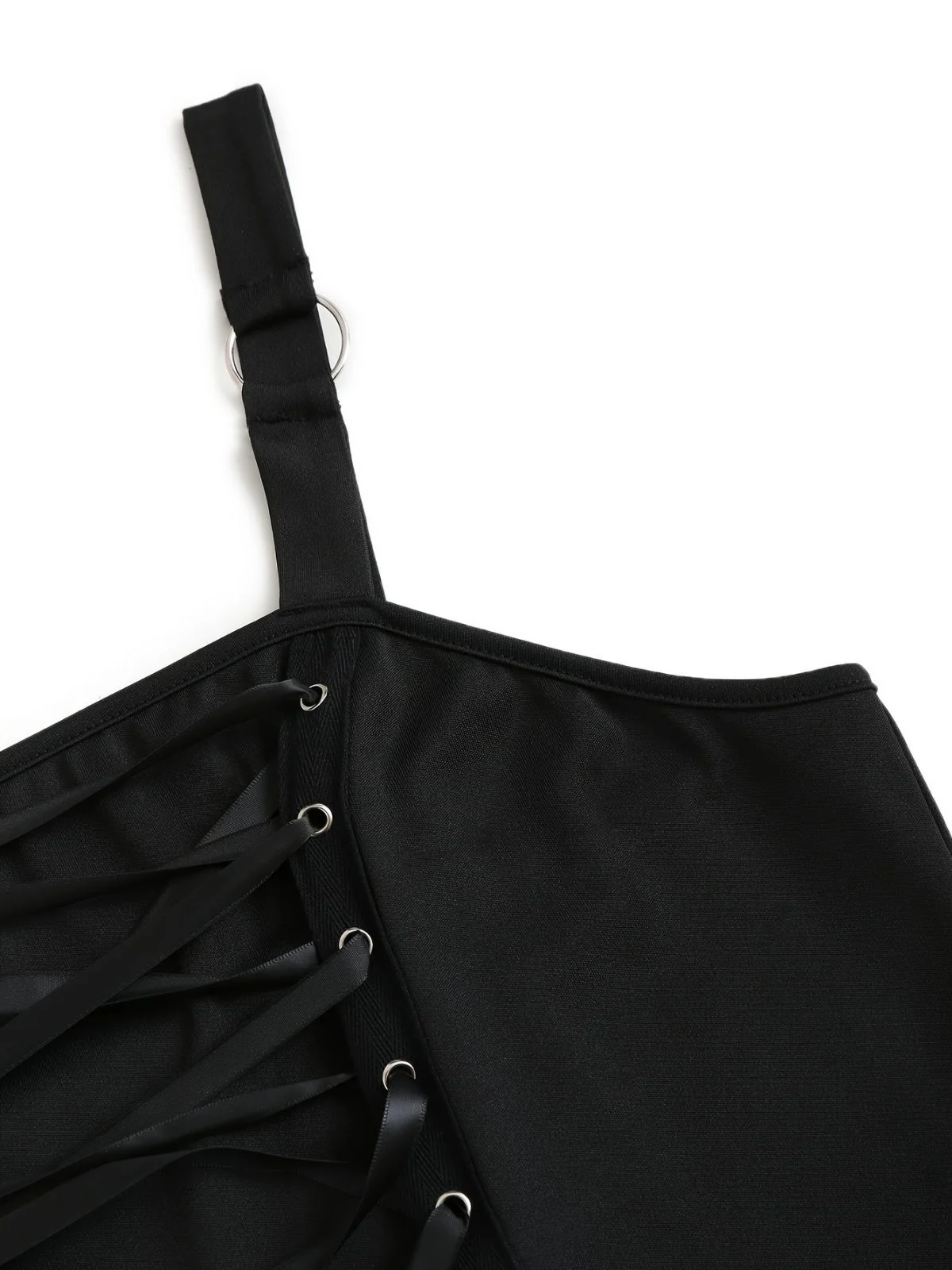 [Plus Size] Dark blue 1950s Bat Lace-Up Halloween dress - Image 4