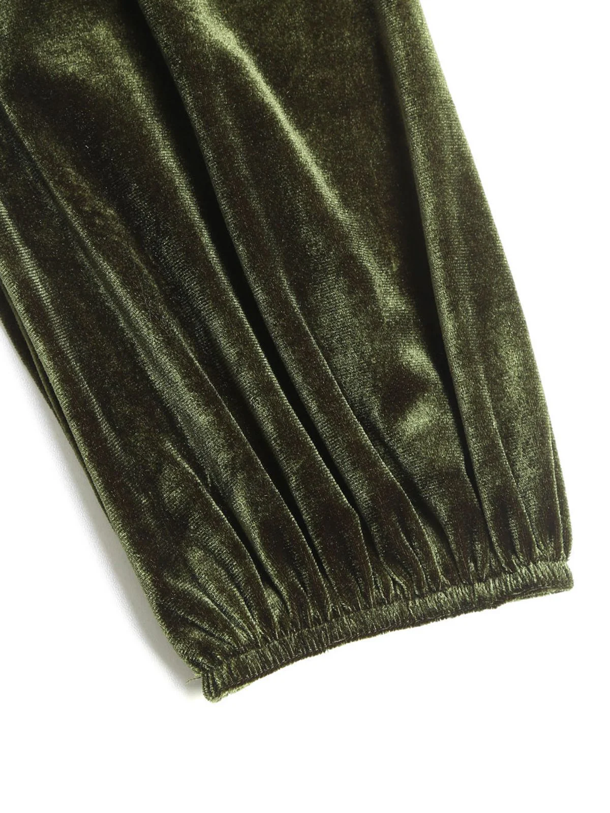 [Plus Size] Green 1960s Solid Sweetheart Wrap Dress - Image 4