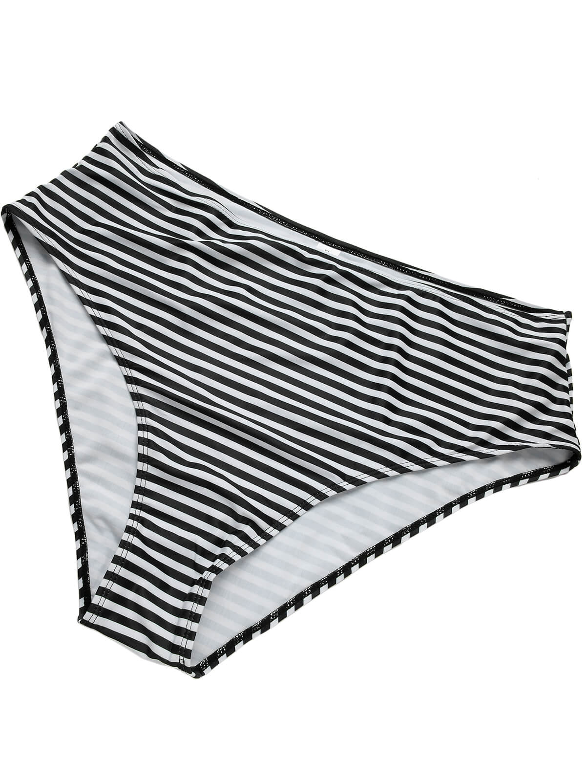 [Plus Size] Multicolor 1930s Ruffled Hem Printed Swimsuit - Image 7