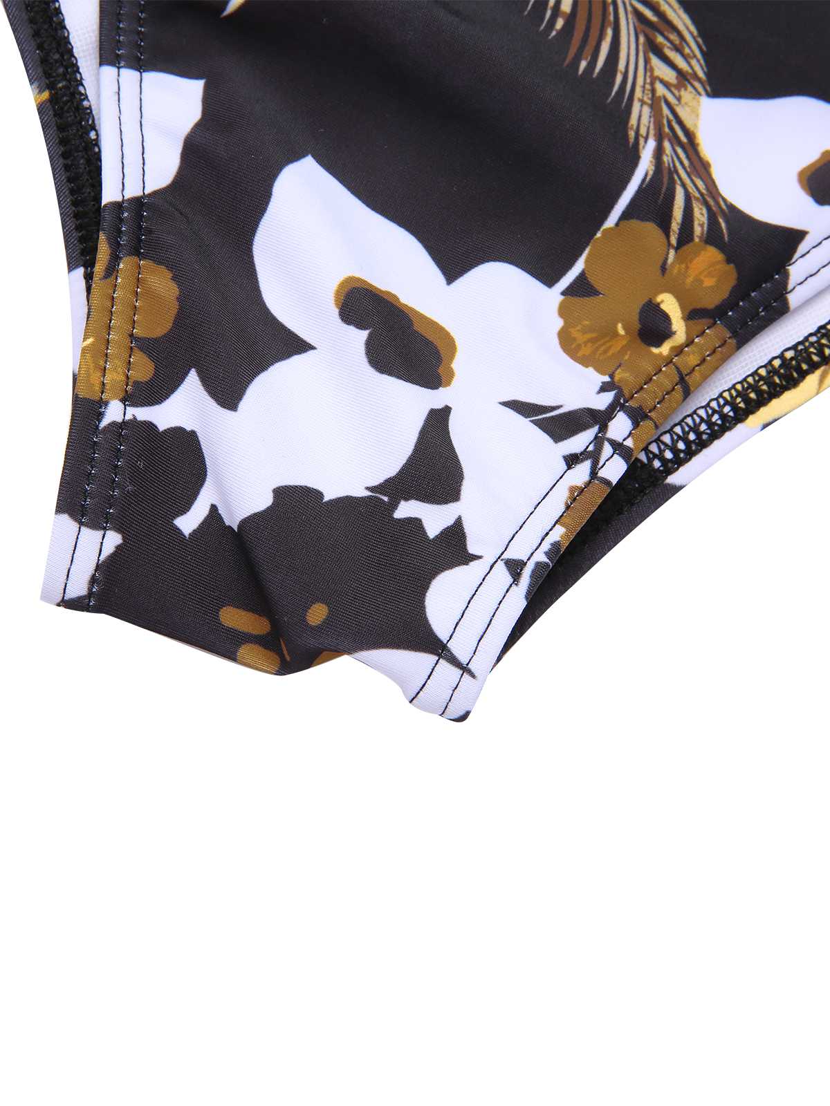 [Plus Size] Multicolor 1940s Print One-Piece Swimsuit - Image 13