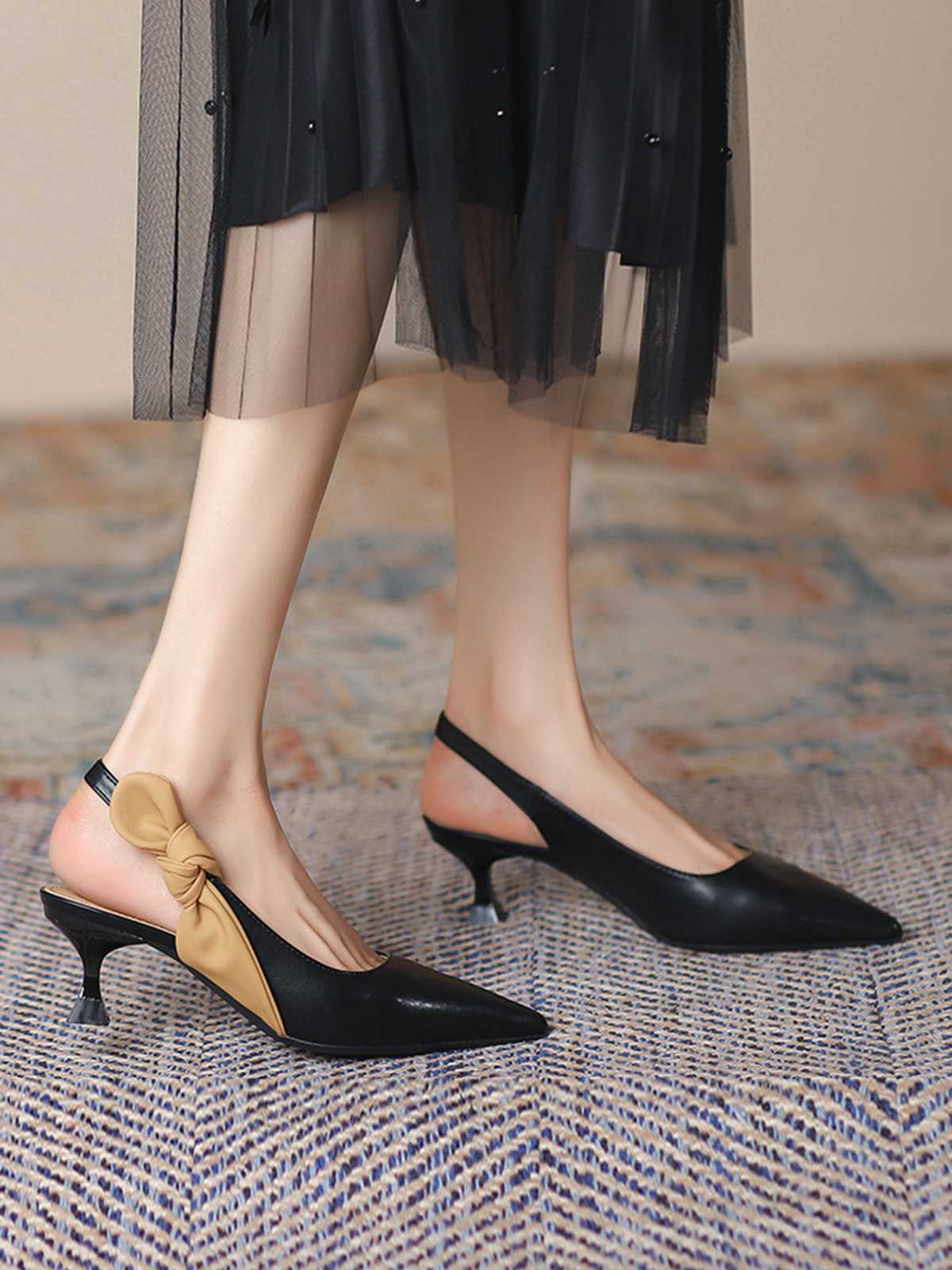 Pointed-Toe Strappy Stiletto Sandals - Image 3