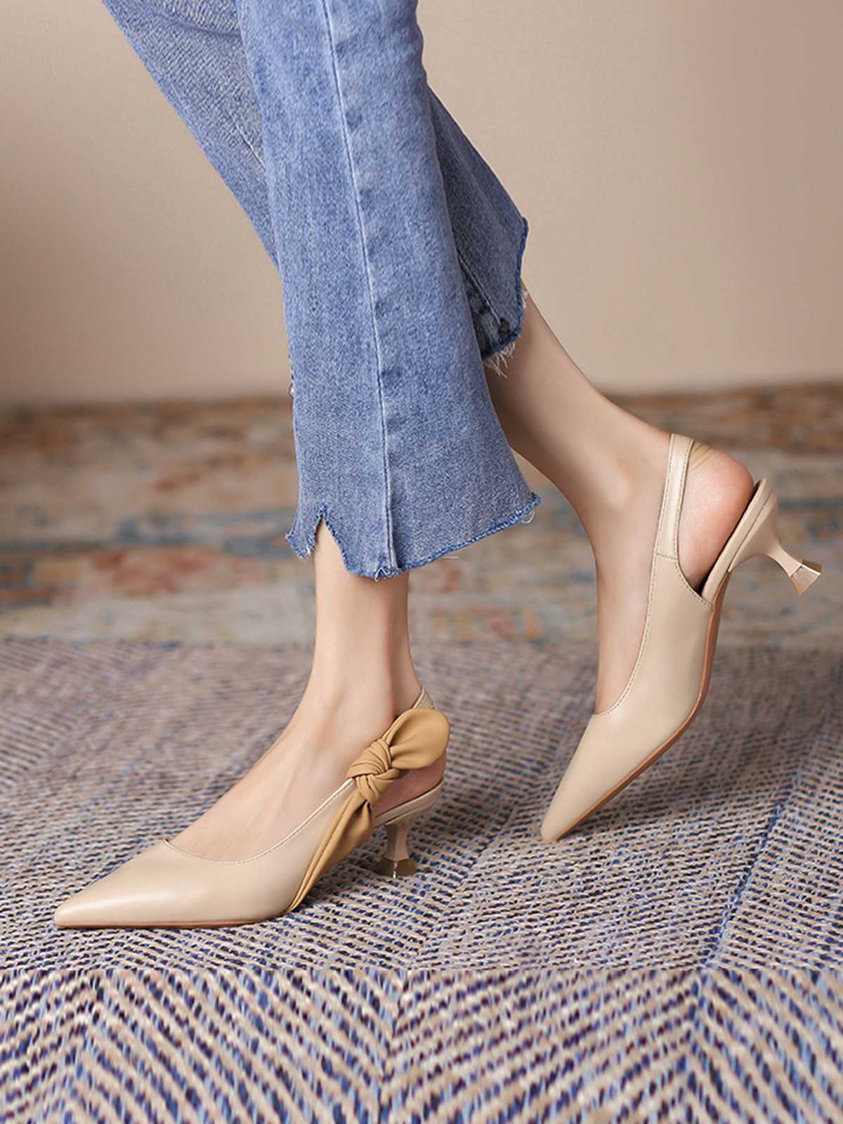 Pointed-Toe Strappy Stiletto Sandals - Image 8