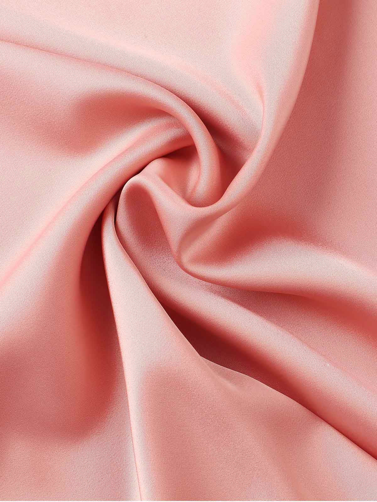 Light Pink 1940s Solid Bow Dress - Image 6