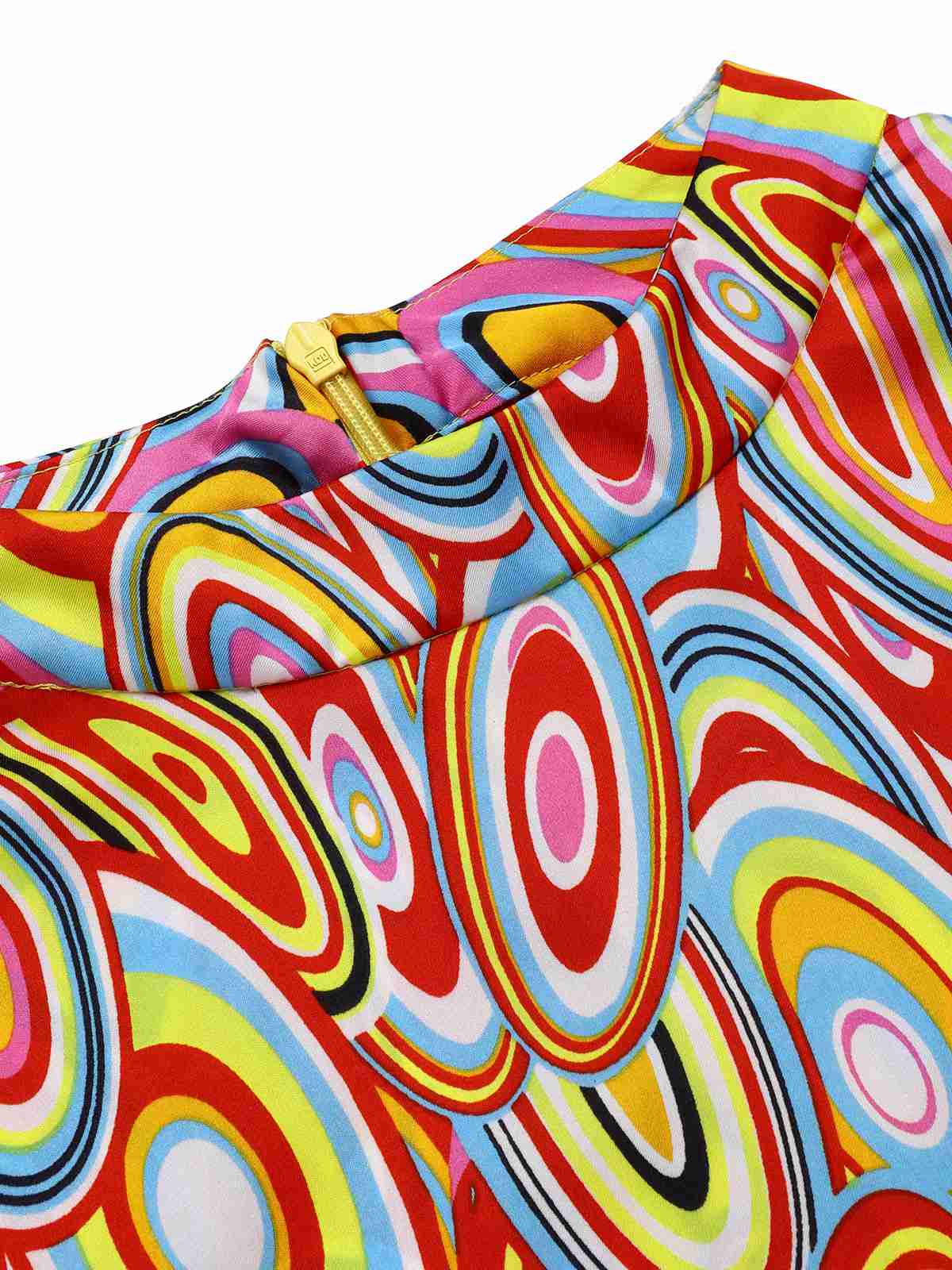 Multicolor 1960s Pearl Button Sleeveless Dress - Image 5