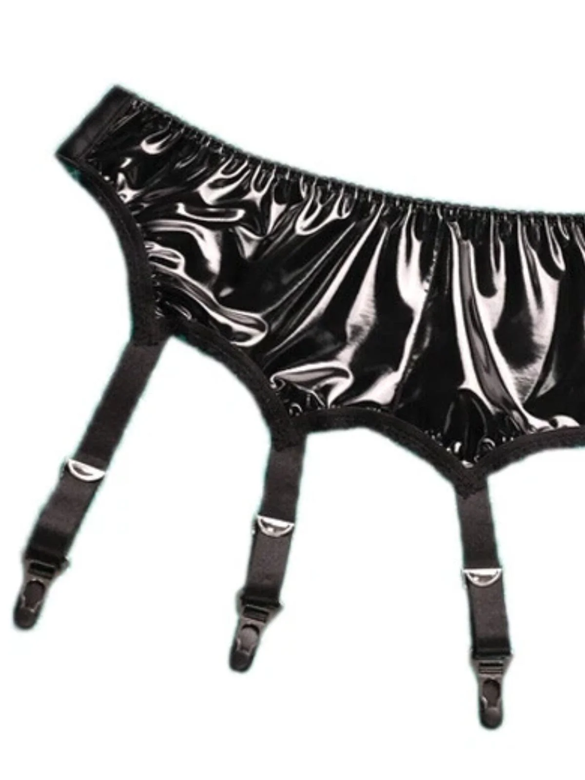 PU Leather Metal Gourd Buckle Stockings Accessories - Image 4